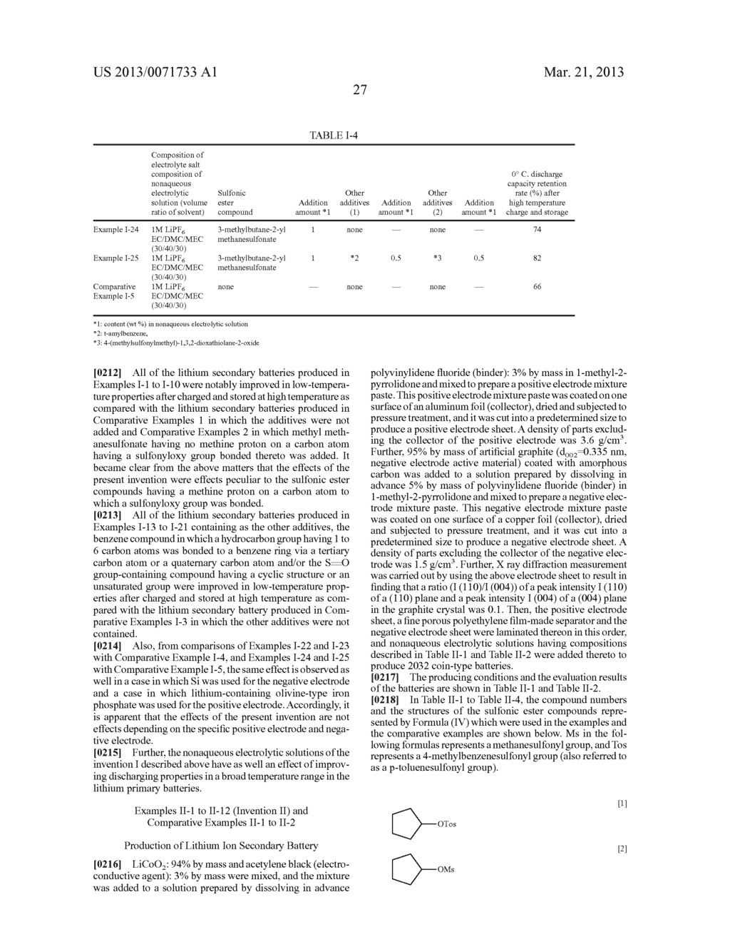 NONAQUEOUS ELECTROLYTE SOLUTION AND ELECTROCHEMICAL ELEMENT USING SAME - diagram, schematic, and image 28