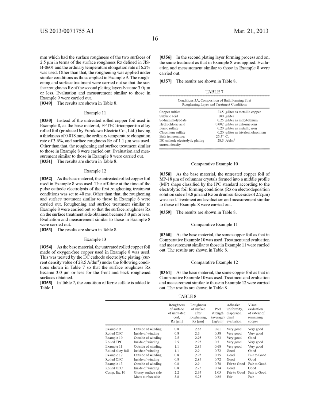 SURFACE TREATMENT METHOD FOR COPPER FOIL, SURFACE-TREATED COPPER FOIL, AND     COPPER FOIL FOR NEGATIVE ELECTRODE COLLECTOR OF LITHIUM ION SECONDARY     BATTERY - diagram, schematic, and image 23