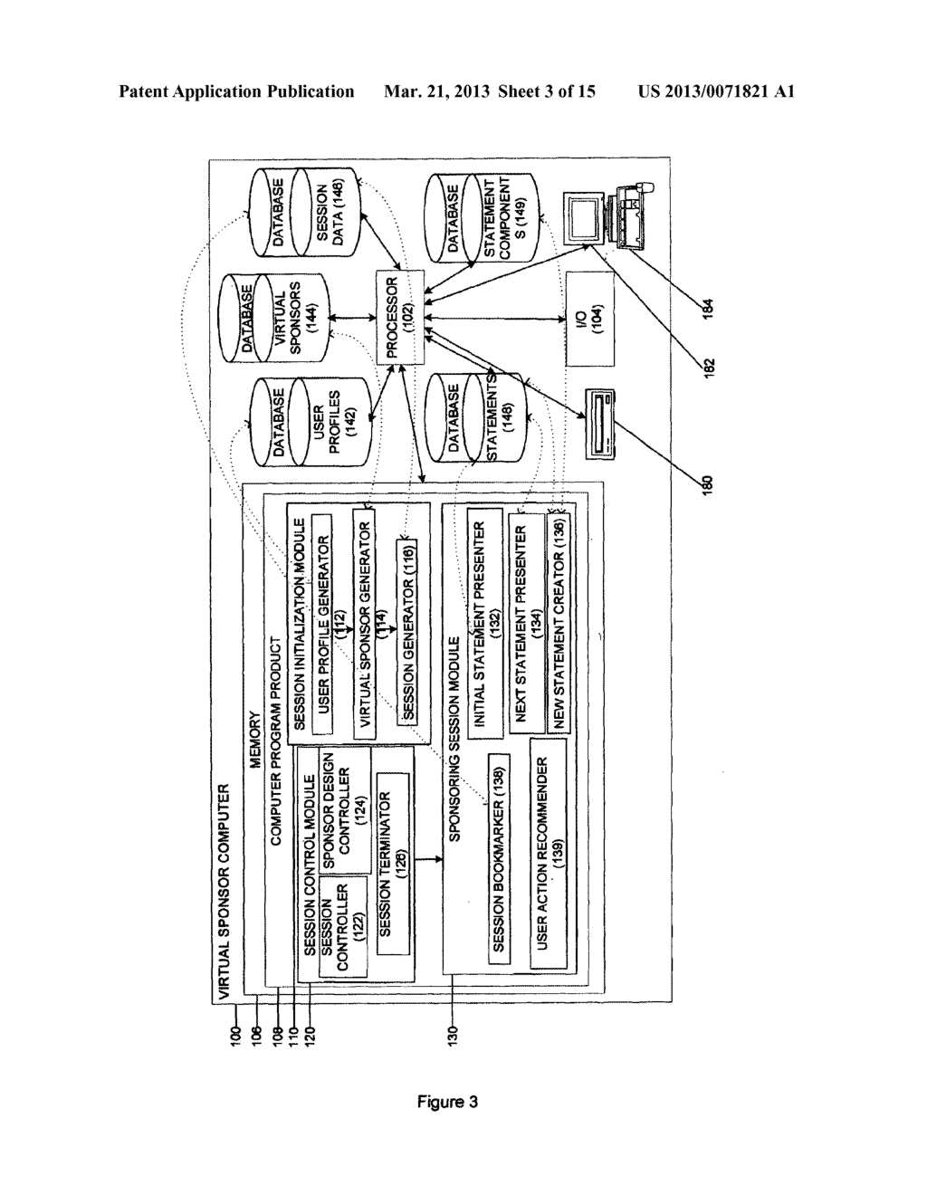 Systems, Computer Readable Program Products, and Computer Implemented     Methods to Facilitate On-Demand, User-Driven, Virtual Sponsoring Sessions     for One or More User-Selected Topics Through User-Designed Virtual     Sponsors - diagram, schematic, and image 04