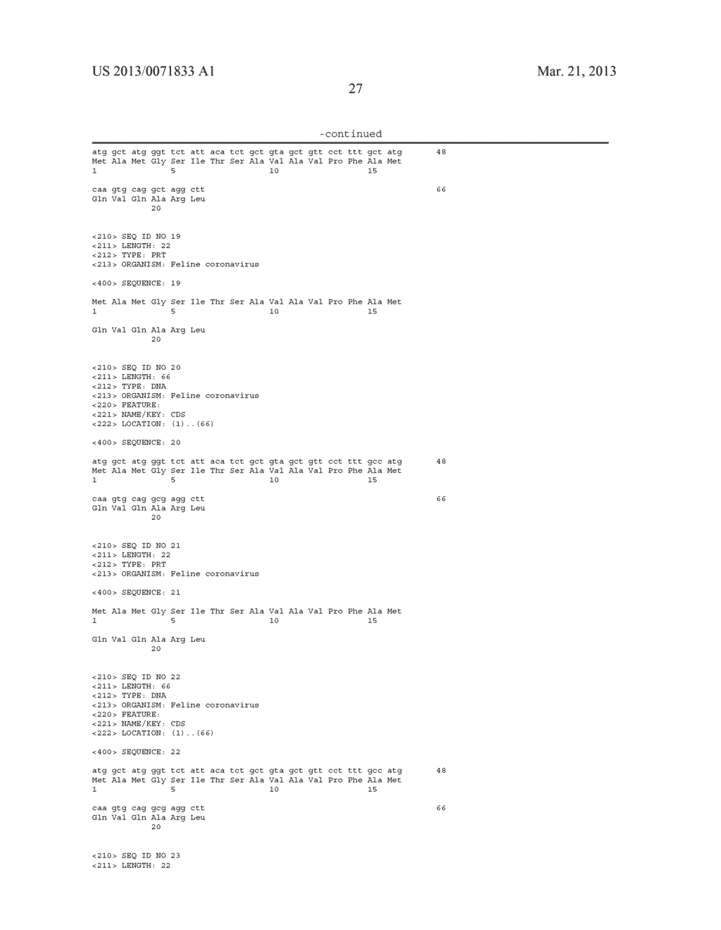 MEANS AND METHODS FOR DISTINGUISHING FECV AND FIPV - diagram, schematic, and image 41