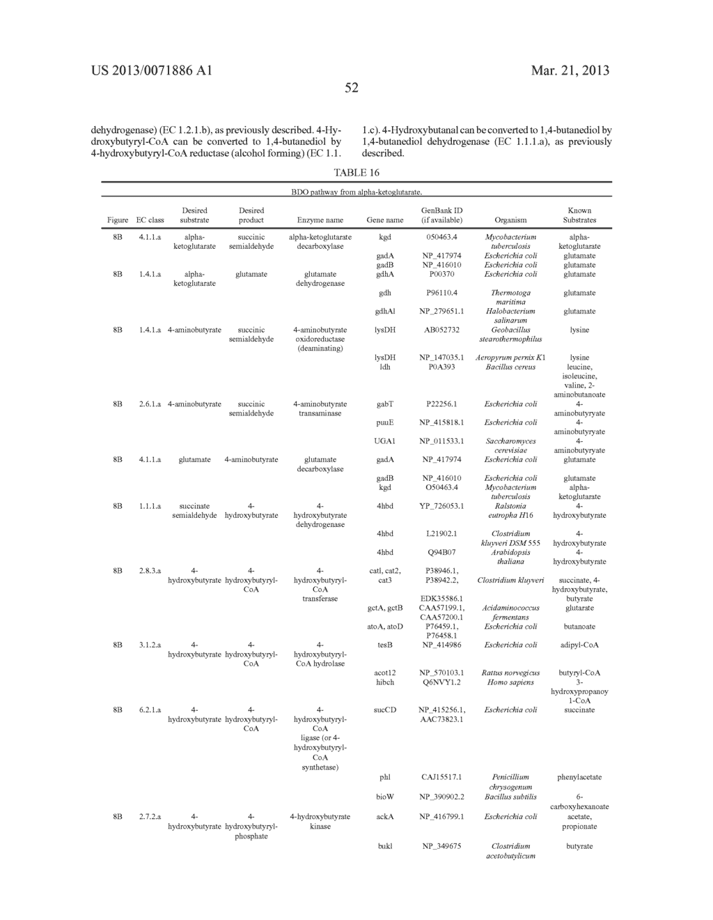 MICROORGANISMS FOR THE PRODUCTION OF 1,4-BUTANEDIOL - diagram, schematic, and image 66