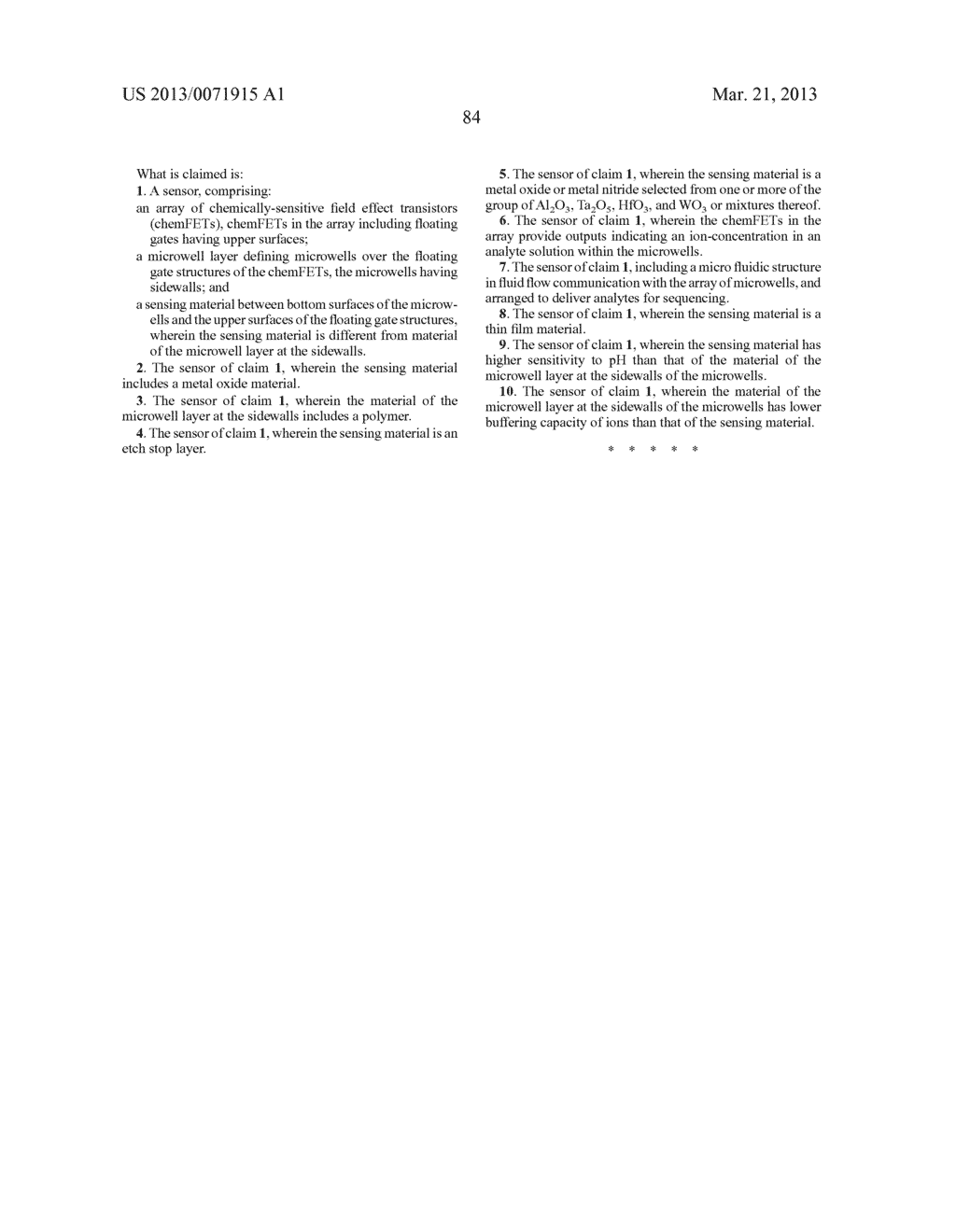 MICROWELL STRUCTURES FOR CHEMICALLY-SENSITIVE SENSOR ARRAYS - diagram, schematic, and image 214