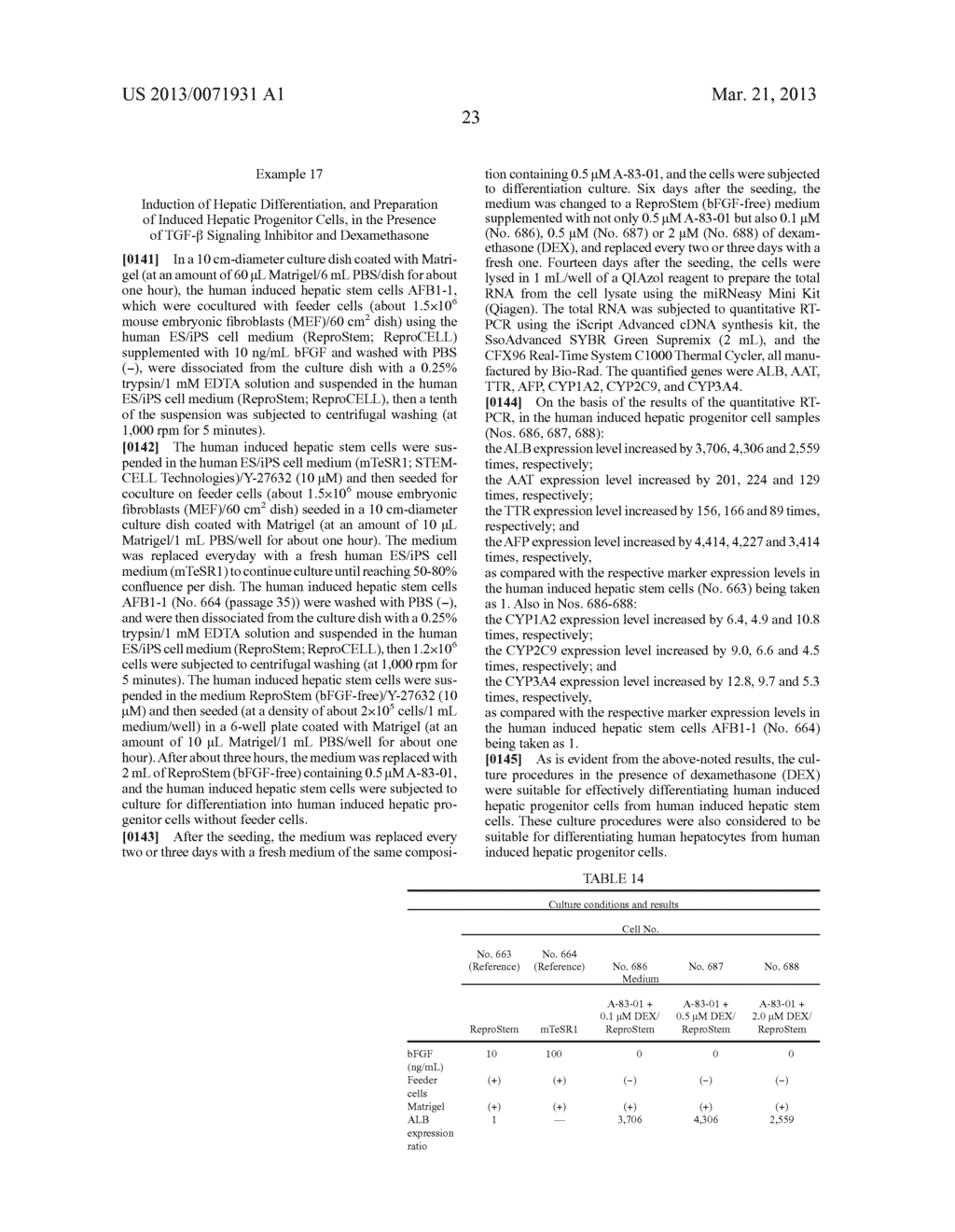 PROCESS FOR HEPATIC DIFFERENTIATION FROM INDUCED HEPATIC STEM CELLS, AND     INDUCED HEPATIC PROGENITOR CELLS DIFFERENTIATED THEREBY - diagram, schematic, and image 24