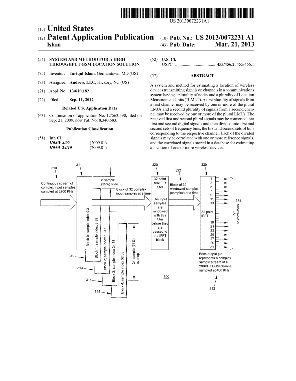 System and Method For A High Throughput GSM Location Solution - diagram, schematic, and image 01