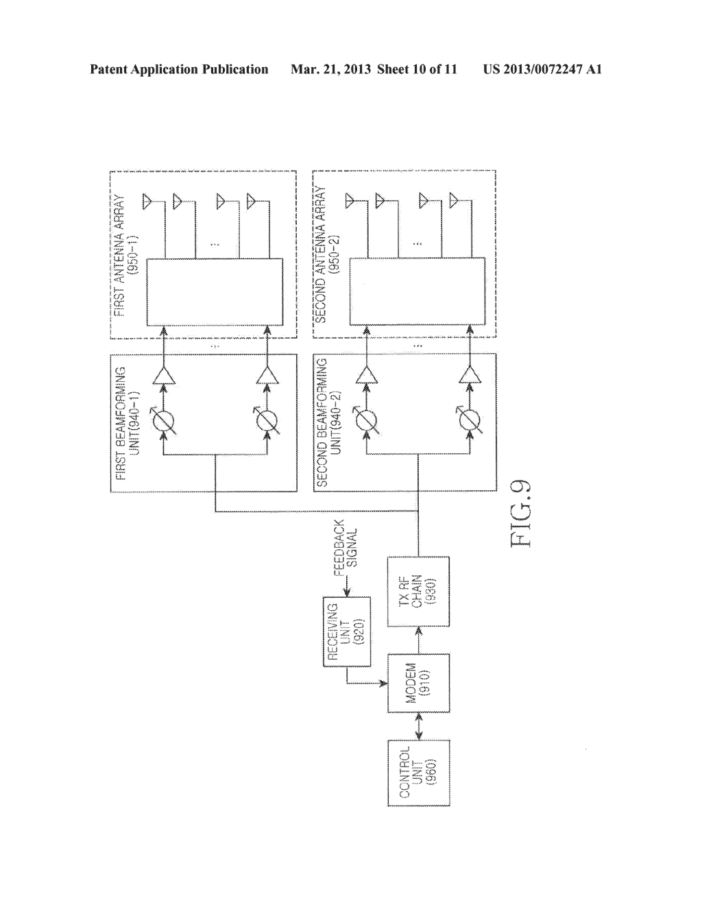 APPARATUS AND METHOD FOR OPERATING MULTIPLE BEAMFORMING TRANSCEIVER IN     WIRELESS COMMUNICATION SYSTEM - diagram, schematic, and image 11