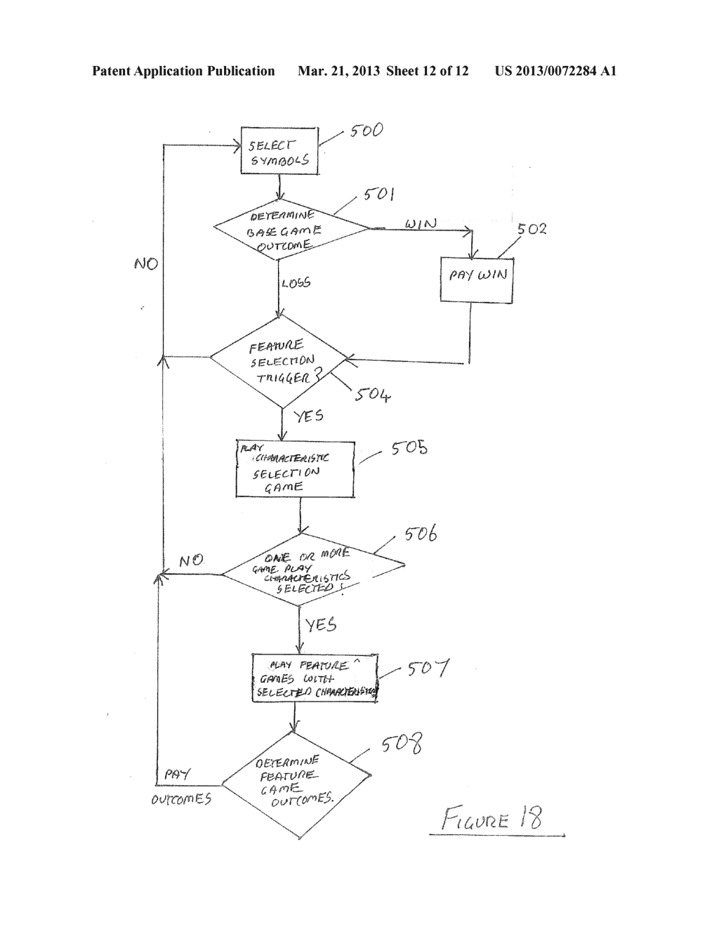 GAMING SYSTEM AND A METHOD OF GAMING - diagram, schematic, and image 13