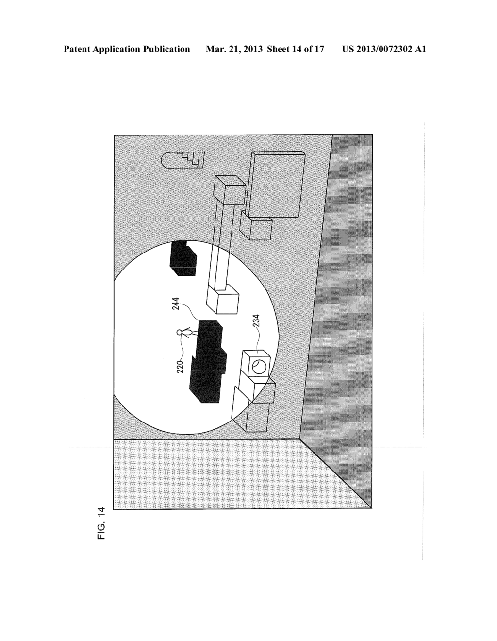 GAME DEVICE, GAME CONTROL METHOD, AND GAME CONTROL PROGRAM CONFIGURED TO     CONTROL  A GAME IN WHICH A CHARACTER IS MOVED ALONG A SHADOW - diagram, schematic, and image 15