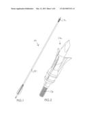 EXPANDABLE ARROWHEAD WITH SIDEWAYS EJECTABLE SIGNAL GENERATOR diagram and image