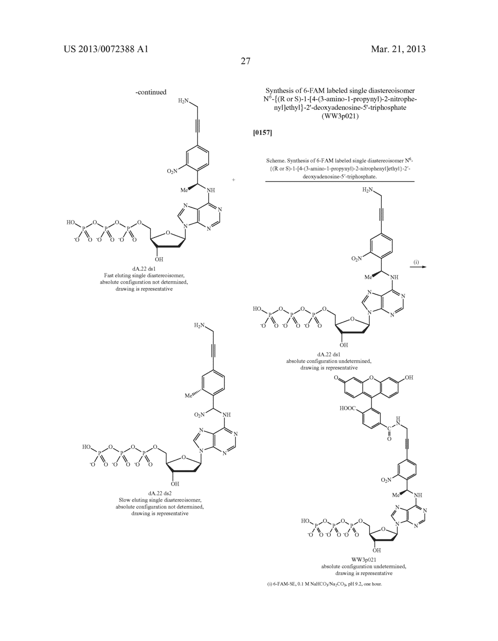PHOTOCLEAVABLE LABELED NUCLEOTIDES AND NUCLEOSIDES AND METHODS FOR THEIR     USE IN IN DNA SEQUENCING - diagram, schematic, and image 28