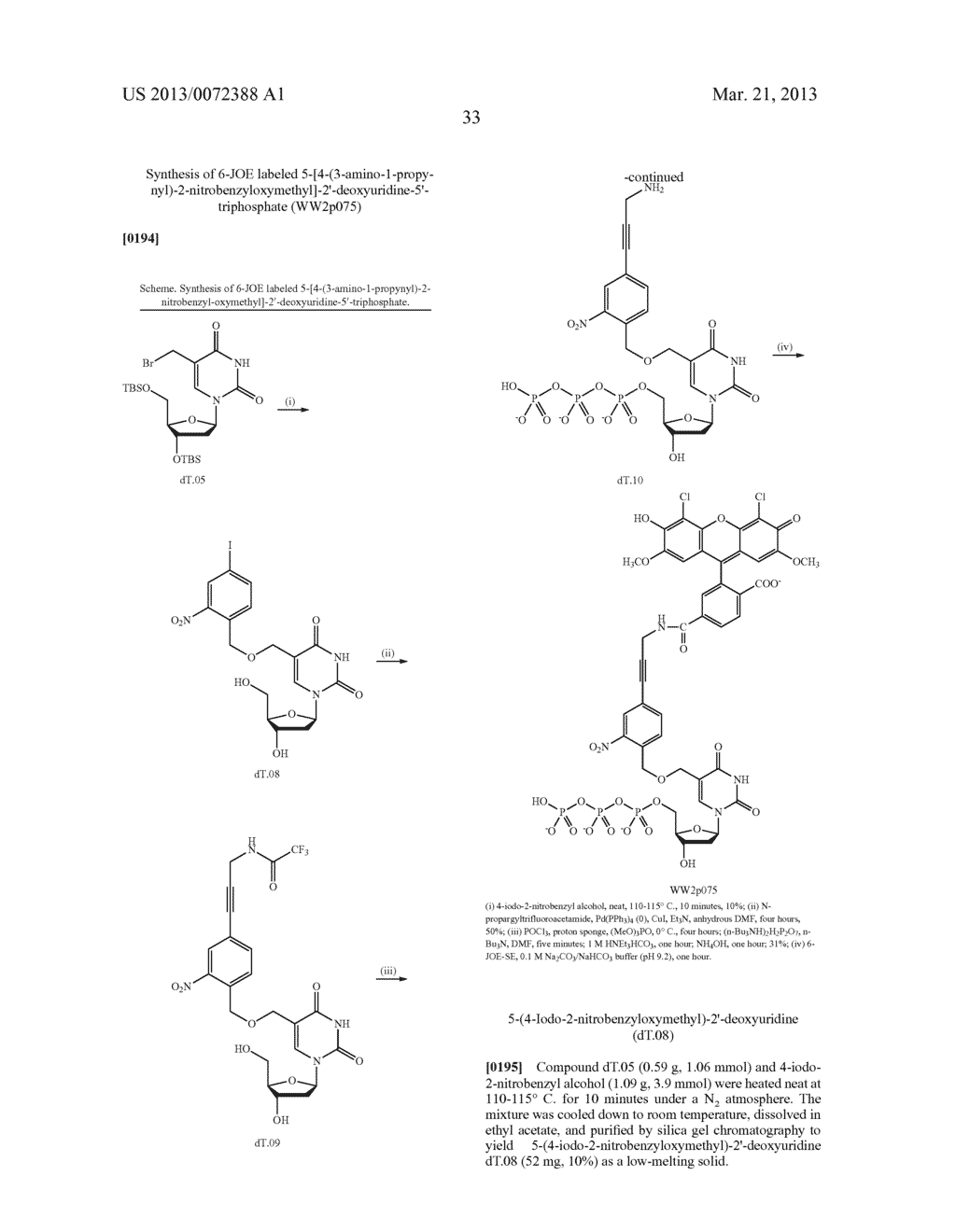 PHOTOCLEAVABLE LABELED NUCLEOTIDES AND NUCLEOSIDES AND METHODS FOR THEIR     USE IN IN DNA SEQUENCING - diagram, schematic, and image 34