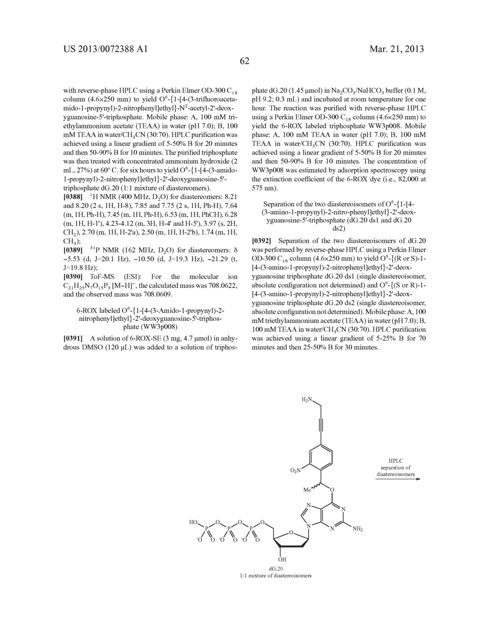 PHOTOCLEAVABLE LABELED NUCLEOTIDES AND NUCLEOSIDES AND METHODS FOR THEIR     USE IN IN DNA SEQUENCING - diagram, schematic, and image 63