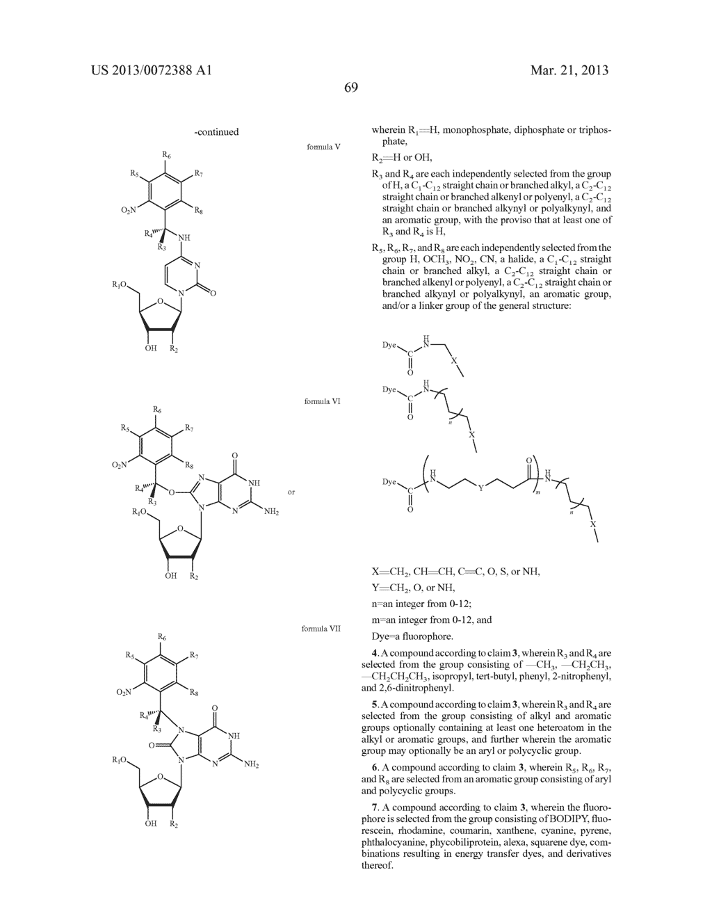 PHOTOCLEAVABLE LABELED NUCLEOTIDES AND NUCLEOSIDES AND METHODS FOR THEIR     USE IN IN DNA SEQUENCING - diagram, schematic, and image 70