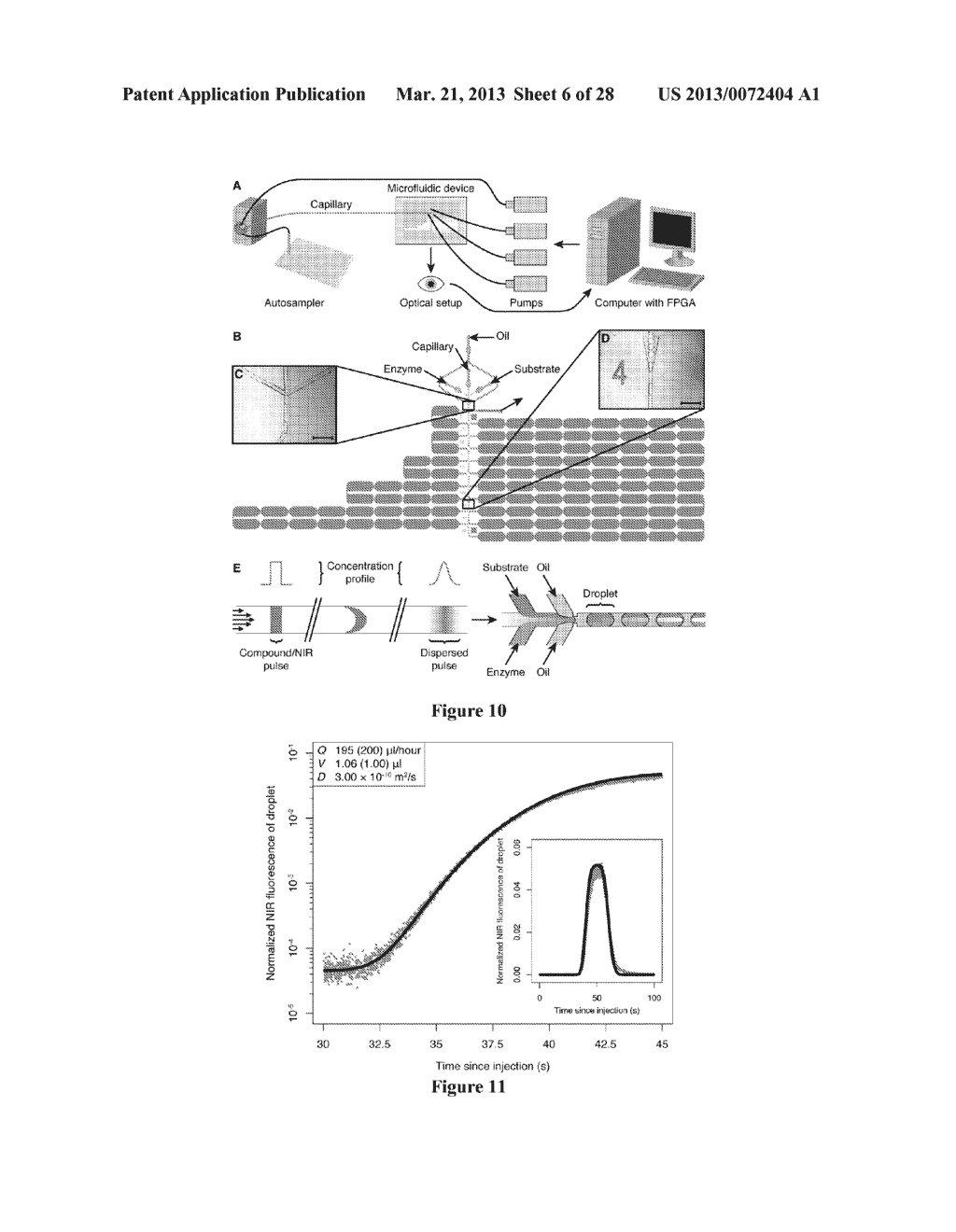 APPARATUS AND PROCESSES FOR GENERATING VARIABLE CONCENTRATION OF SOLUTES     IN MICRODROPLETS - diagram, schematic, and image 07