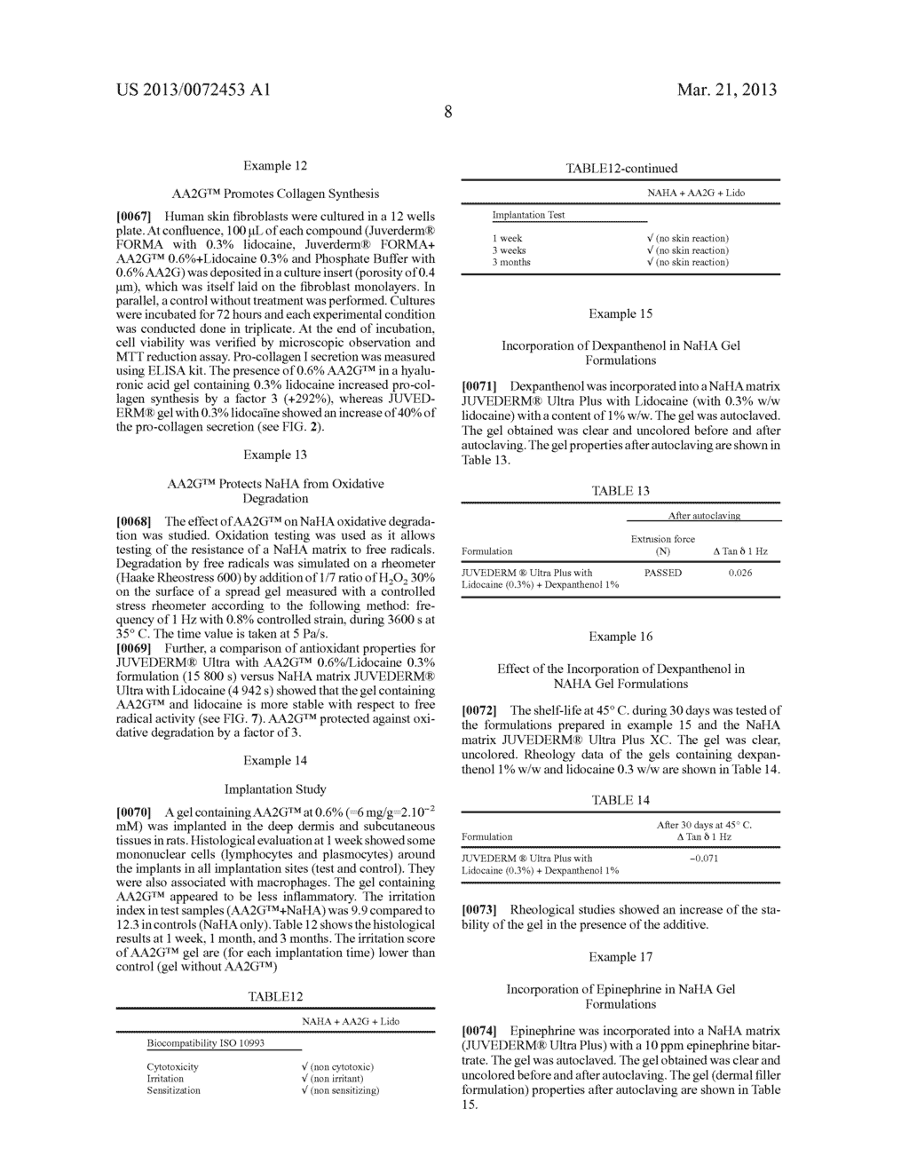 HEAT STABLE HYALURONIC ACID COMPOSITIONS FOR DERMATOLOGICAL USE - diagram, schematic, and image 16