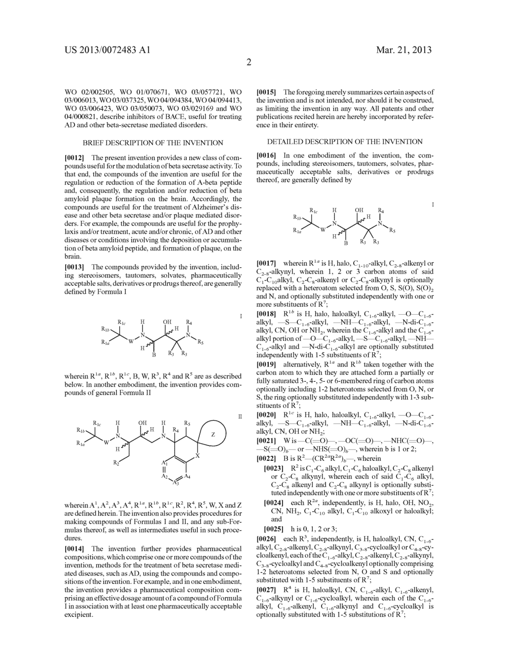 SUBSTITUTED HYDROXYETHYL AMINE COMPOUNDS AS BETA-SECRETASE MODULATORS AND     METHODS OF USE - diagram, schematic, and image 03