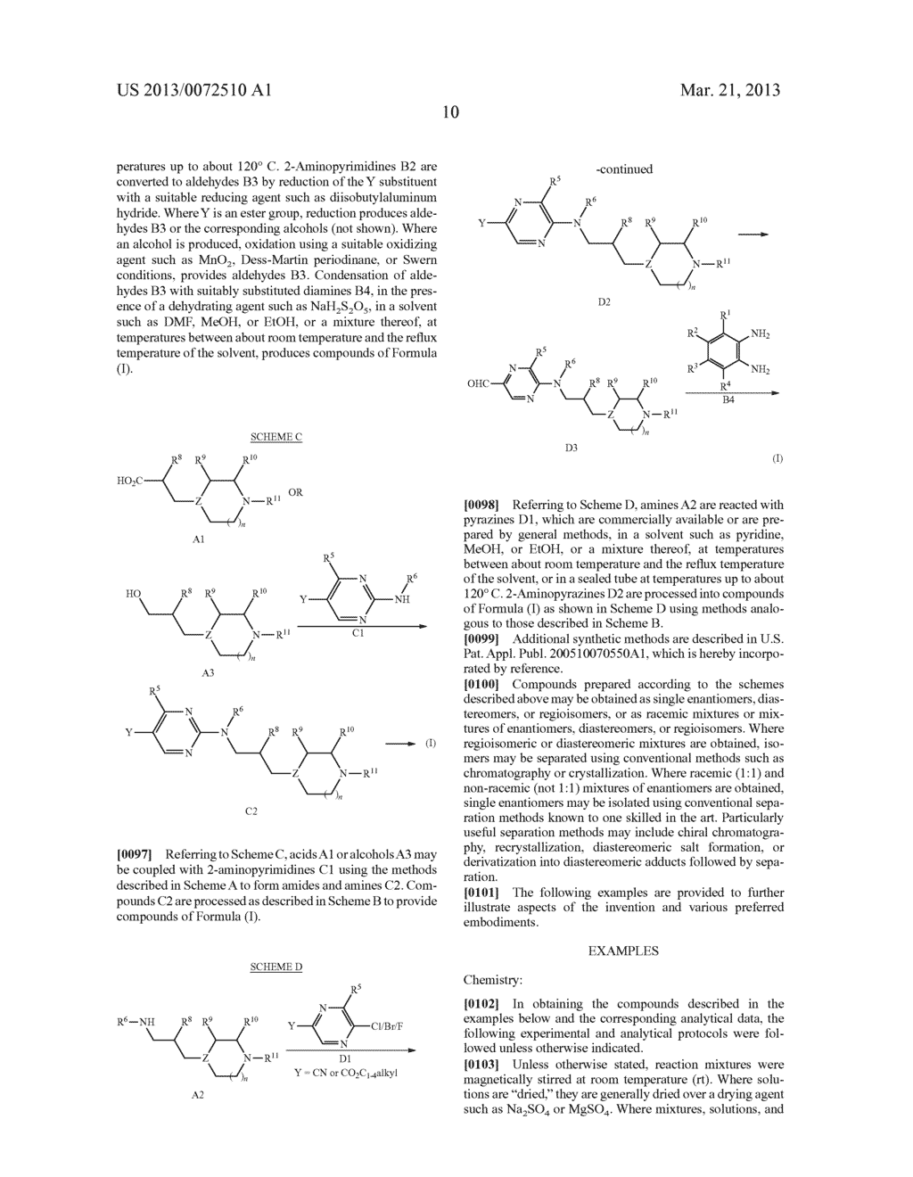 Benzoimidazol-2-yl pyrimidines and pyrazines as modulators of the     histamine H4 receptor - diagram, schematic, and image 11