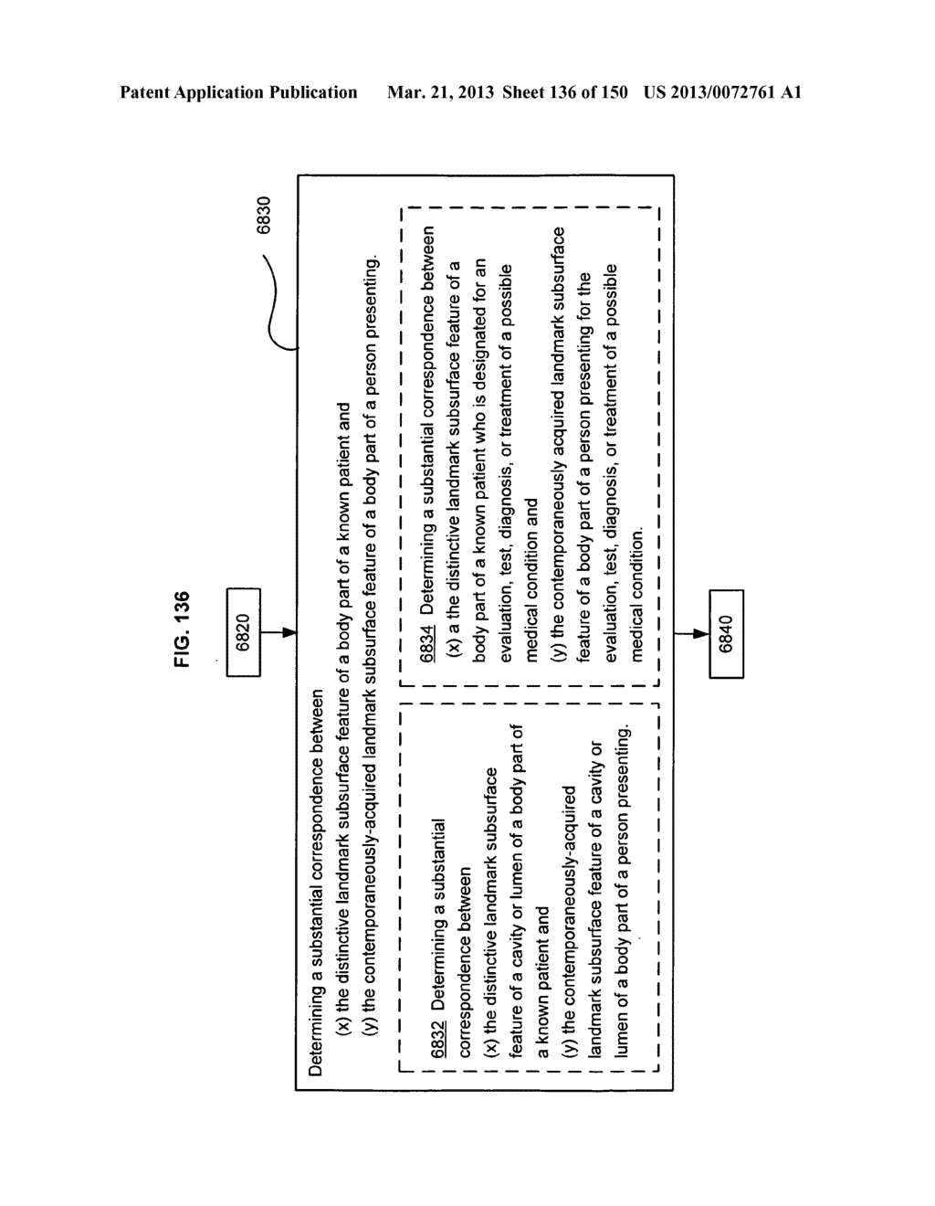 Listing instances of a body-insertable device being proximate to target     regions of interest - diagram, schematic, and image 137