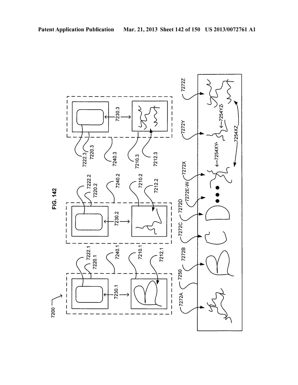 Listing instances of a body-insertable device being proximate to target     regions of interest - diagram, schematic, and image 143