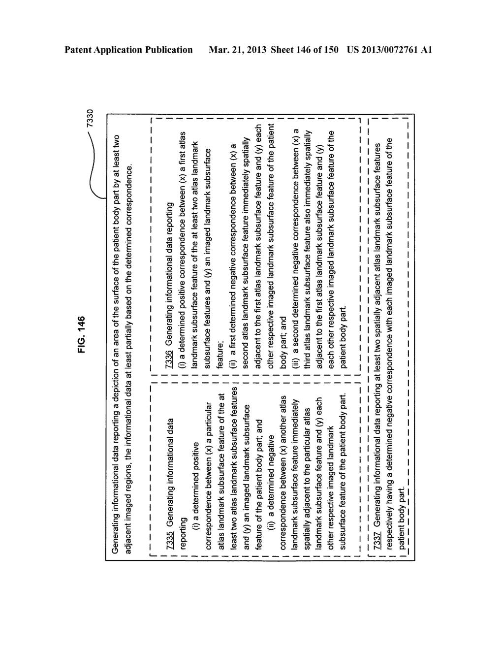 Listing instances of a body-insertable device being proximate to target     regions of interest - diagram, schematic, and image 147