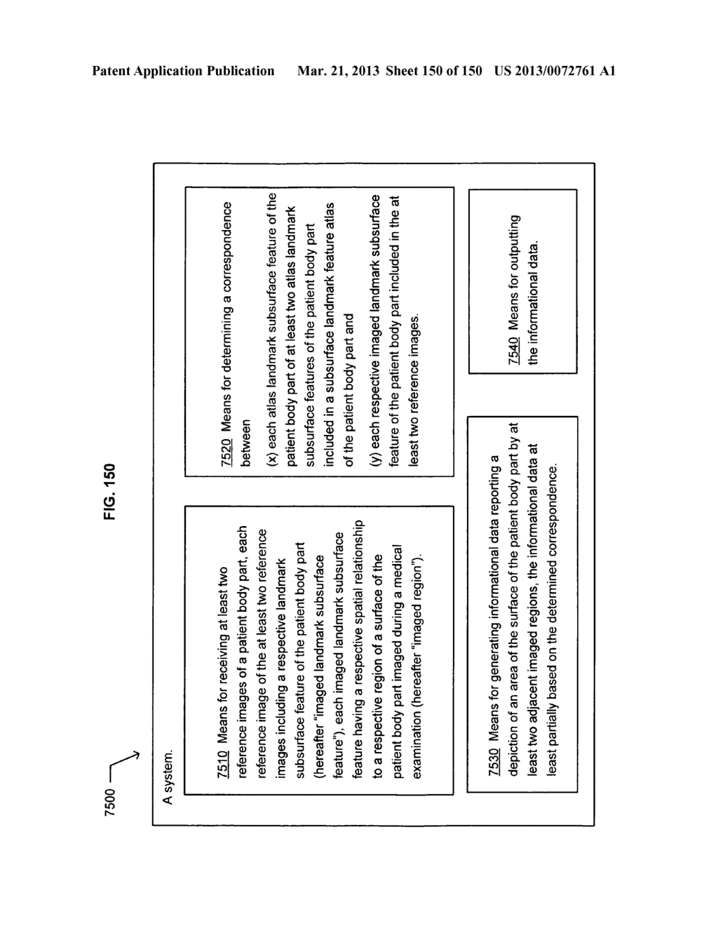 Listing instances of a body-insertable device being proximate to target     regions of interest - diagram, schematic, and image 151