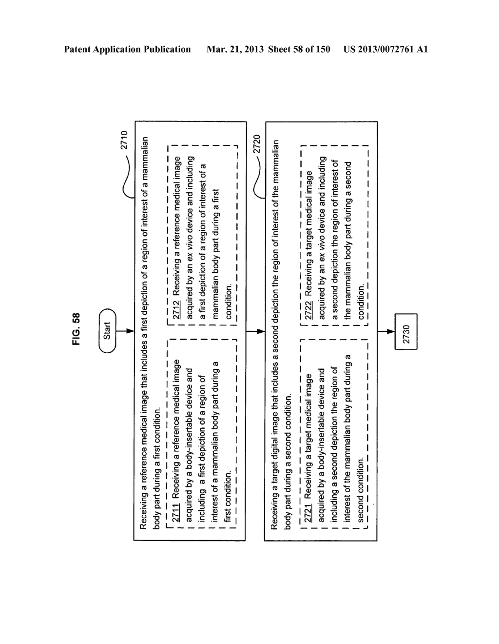 Listing instances of a body-insertable device being proximate to target     regions of interest - diagram, schematic, and image 59