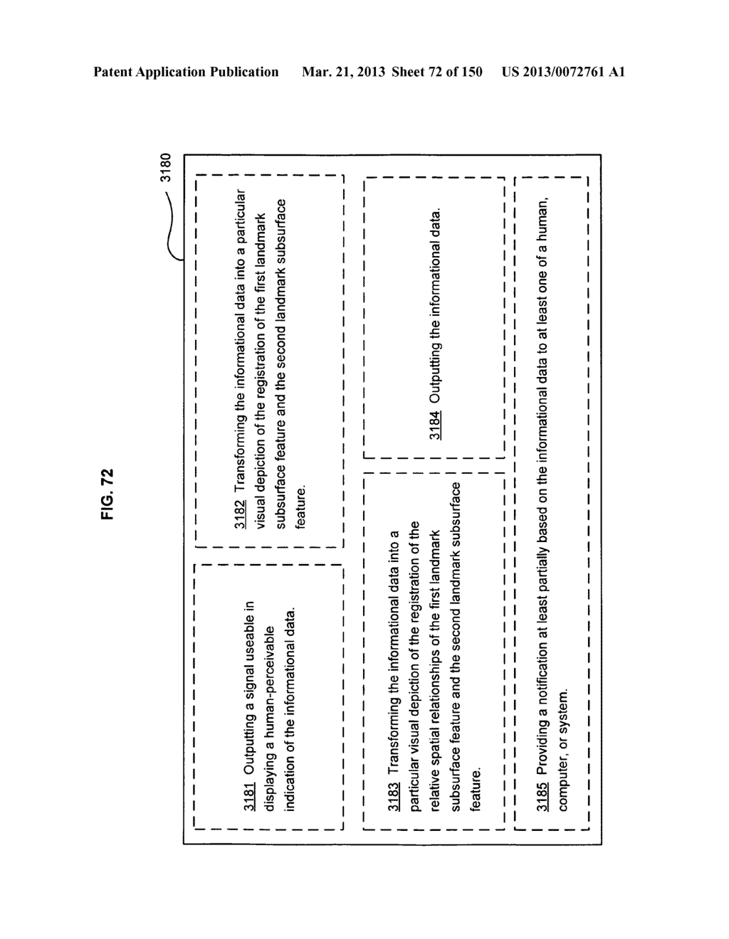 Listing instances of a body-insertable device being proximate to target     regions of interest - diagram, schematic, and image 73