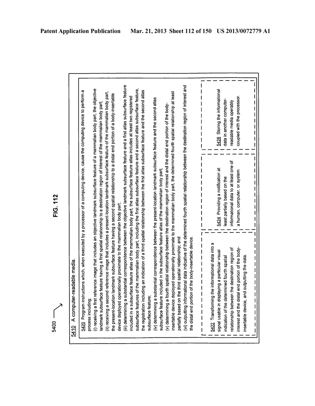 Reporting imaged portions of a patient's body part - diagram, schematic, and image 113