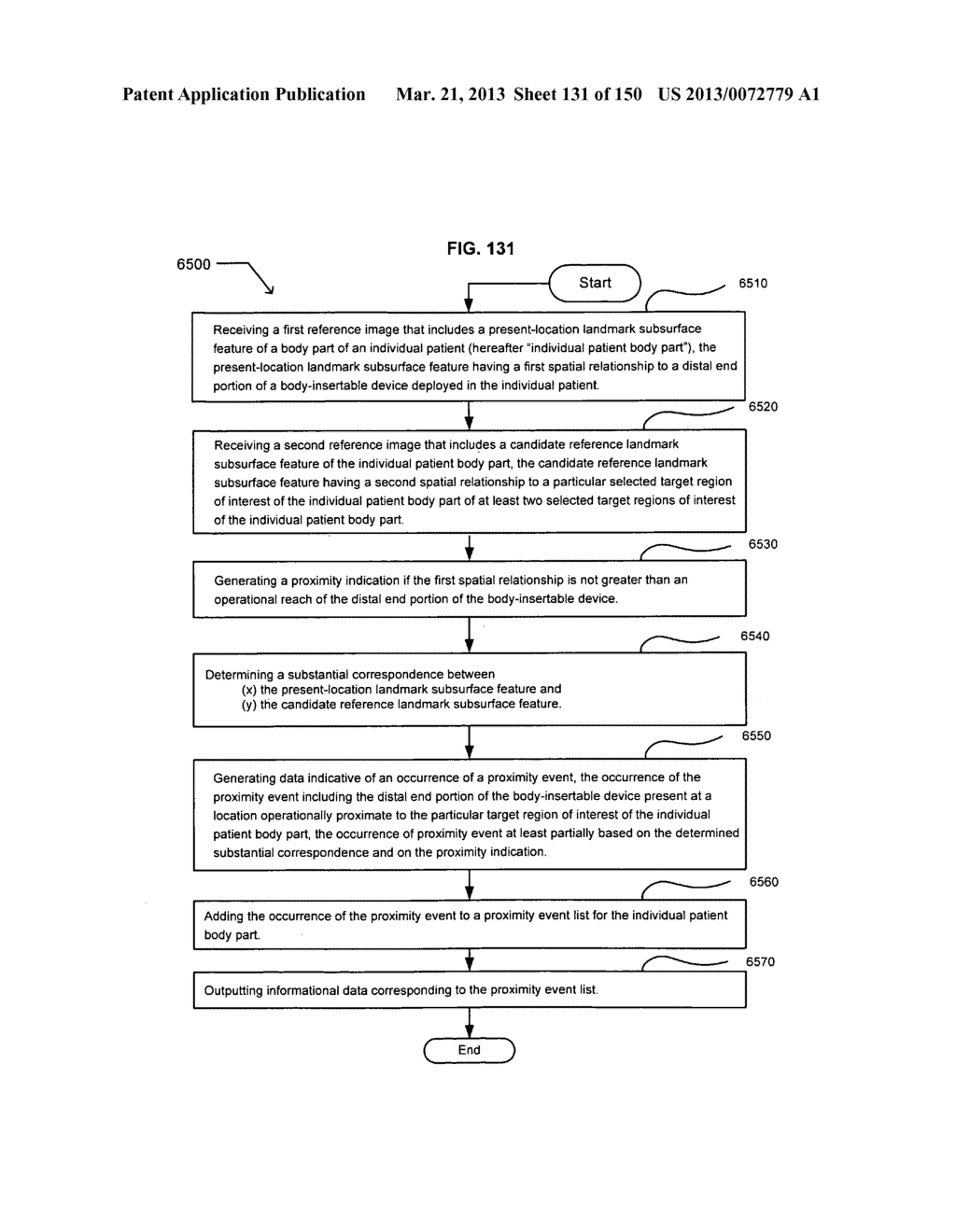 Reporting imaged portions of a patient's body part - diagram, schematic, and image 132