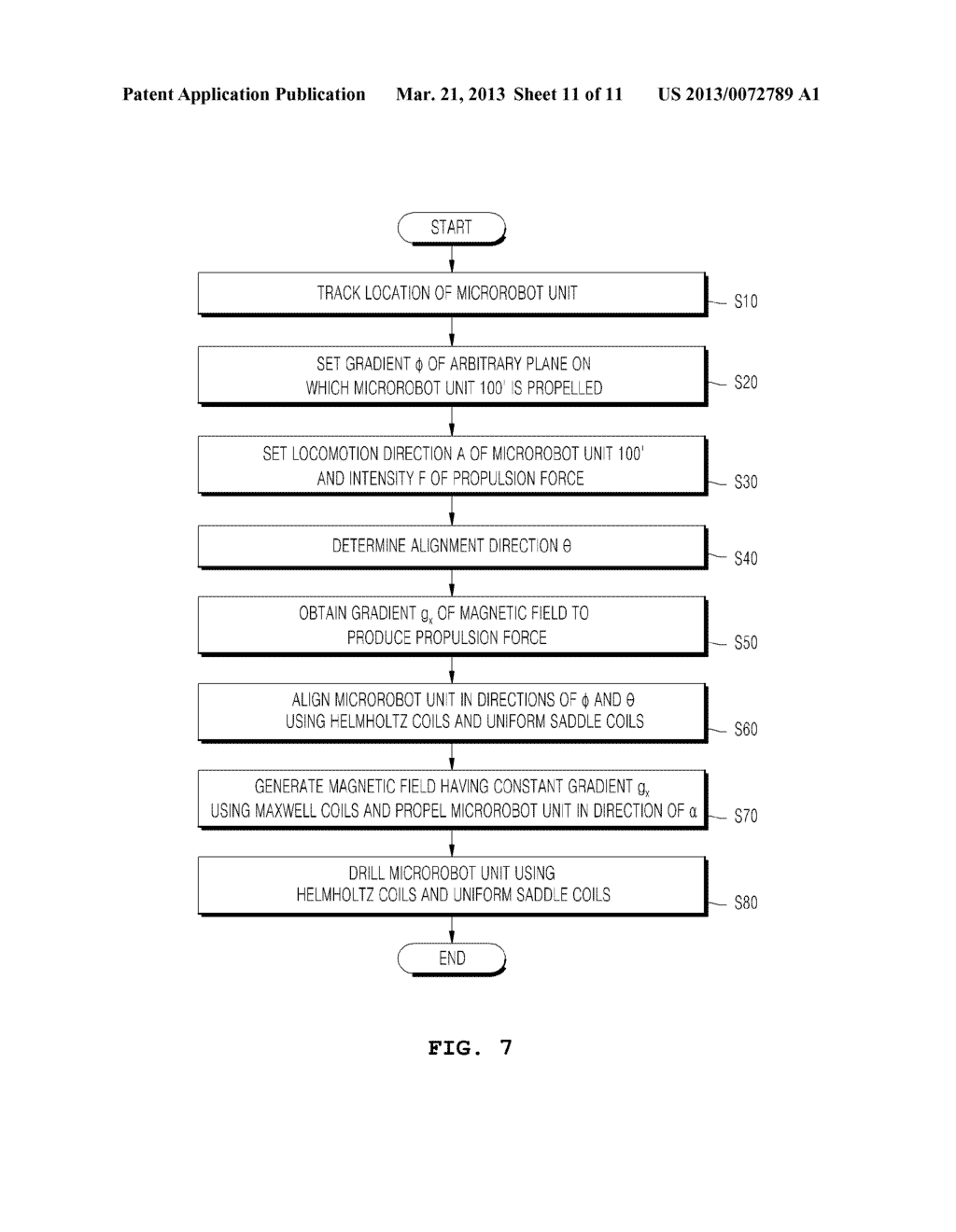 MICROROBOT SYSTEM FOR INTRAVASCULAR THERAPY AND METHOD OF CONTROLLING THE     SAME - diagram, schematic, and image 12