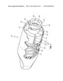 Disinfecting caps having an extendable feature diagram and image