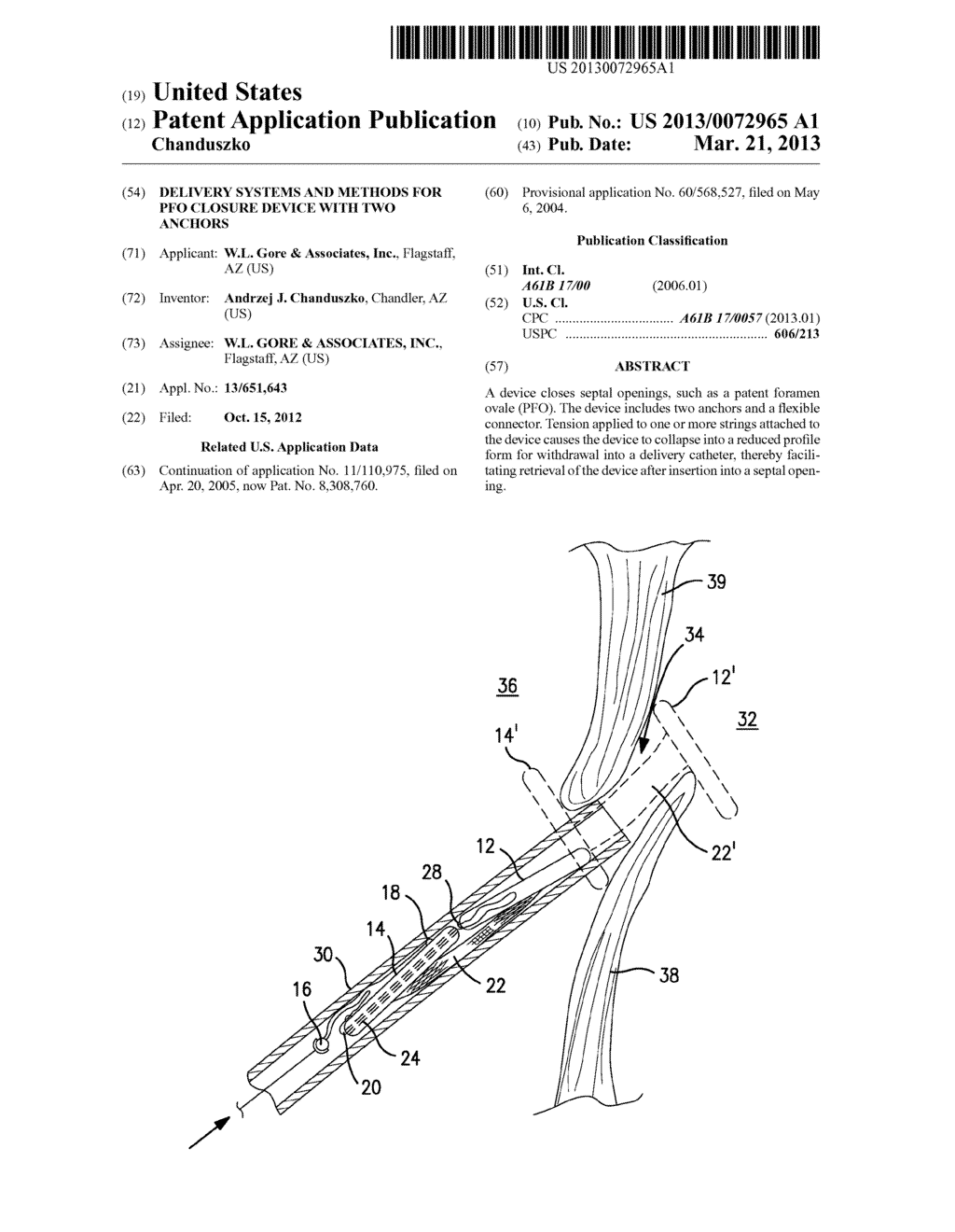 Delivery Systems and Methods for PFO Closure Device with Two Anchors - diagram, schematic, and image 01