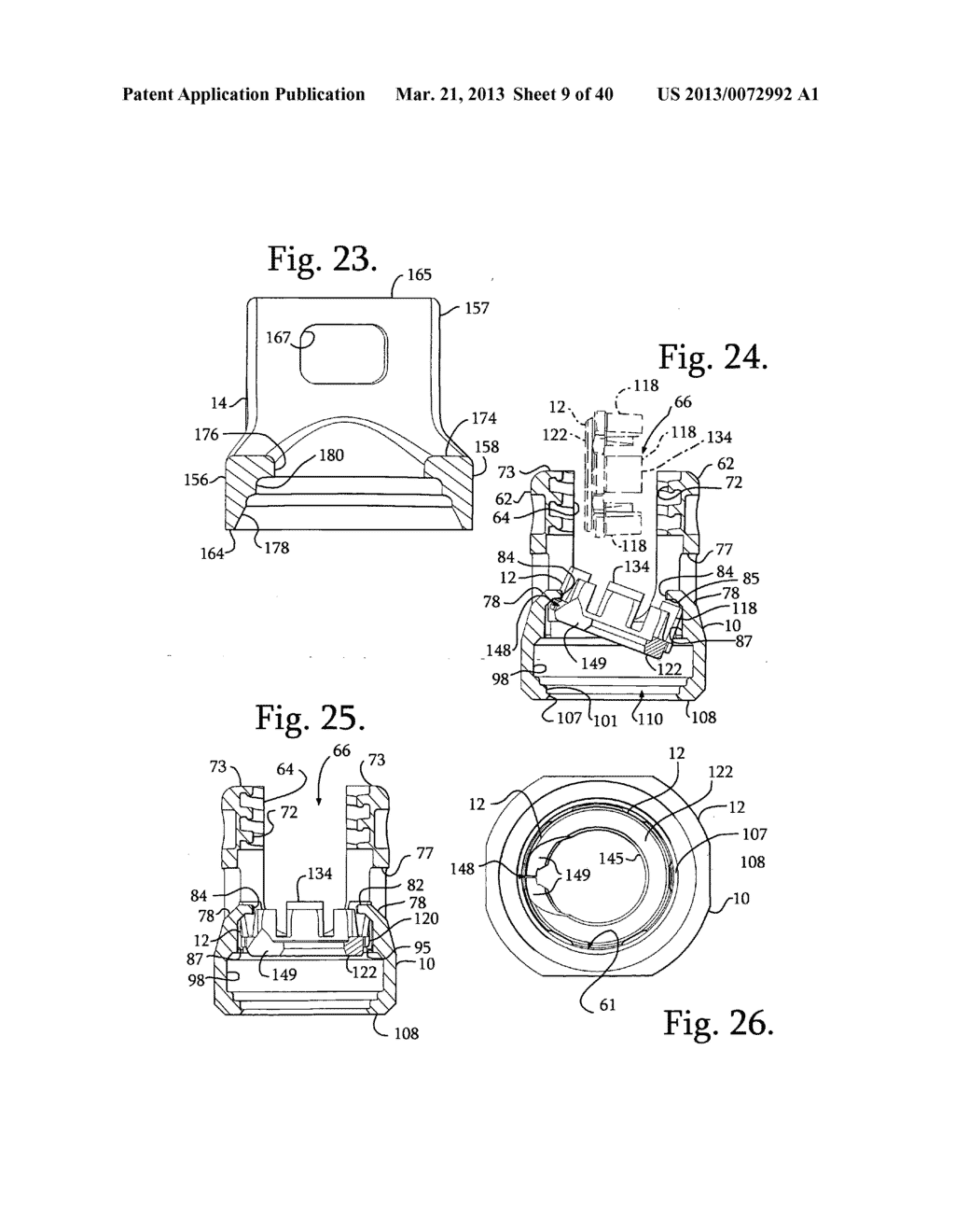 Polyaxial bone anchor with pop-on shank and friction fit retainer with low     profile edge lock - diagram, schematic, and image 10