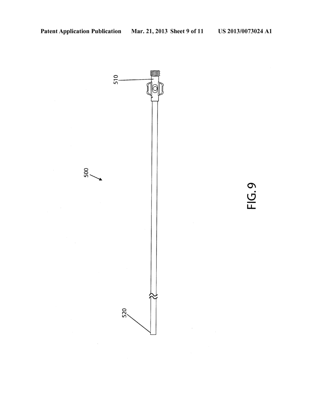 DEVICE AND METHOD FOR DELIVERING A VASCULAR DEVICE - diagram, schematic, and image 10