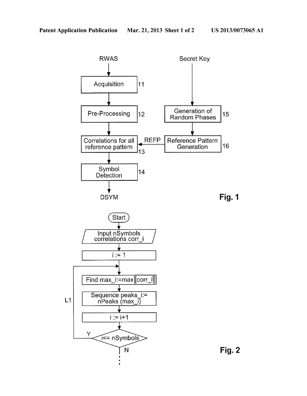 METHOD AND APPARATUS FOR DETECTING WHICH ONE OF SYMBOLS OF WATERMARK DATA     IS EMBEDDED IN A RECEIVED SIGNAL - diagram, schematic, and image 02