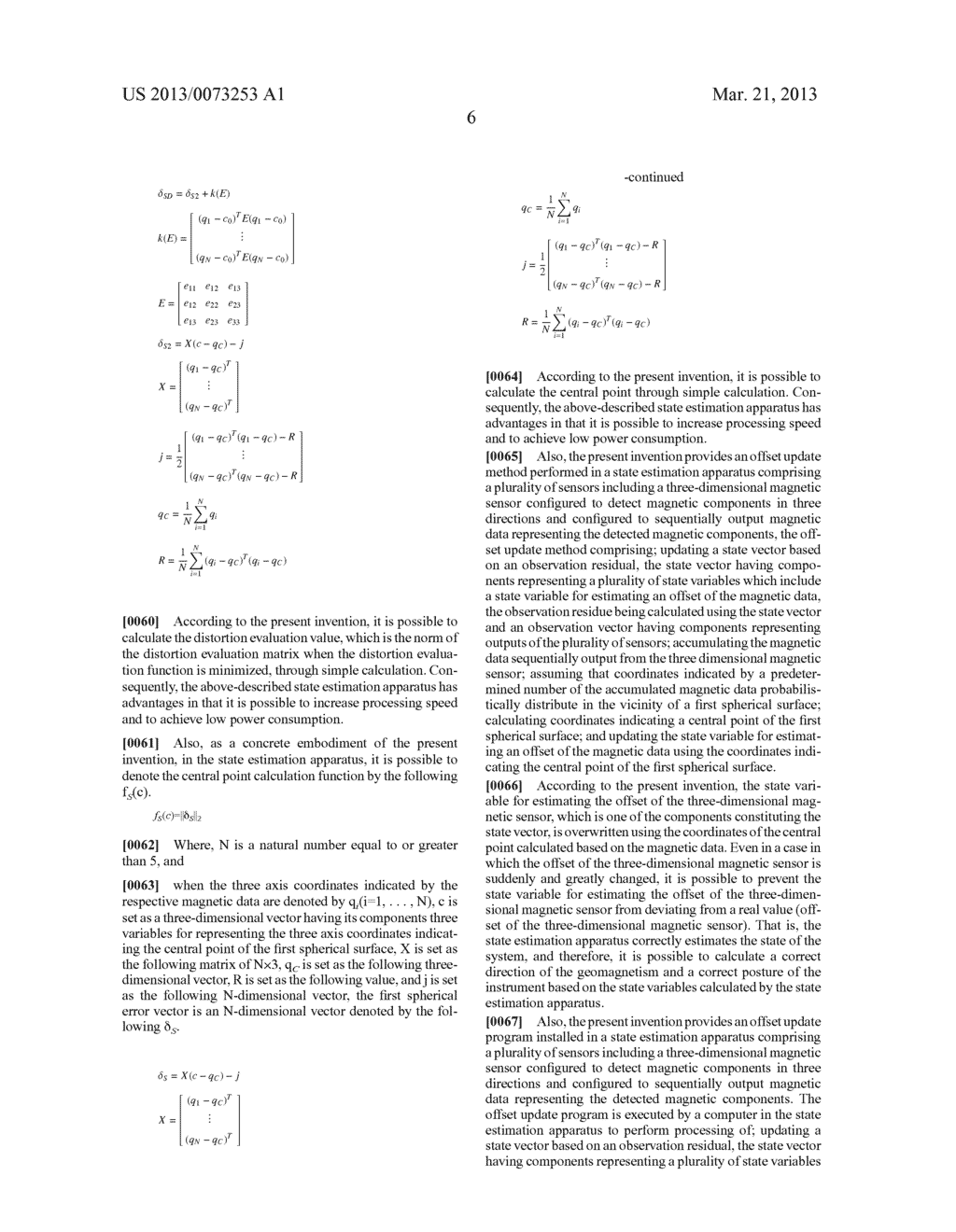 STATE ESTIMATION APPARATUS AND OFFSET UPDATE METHOD - diagram, schematic, and image 19