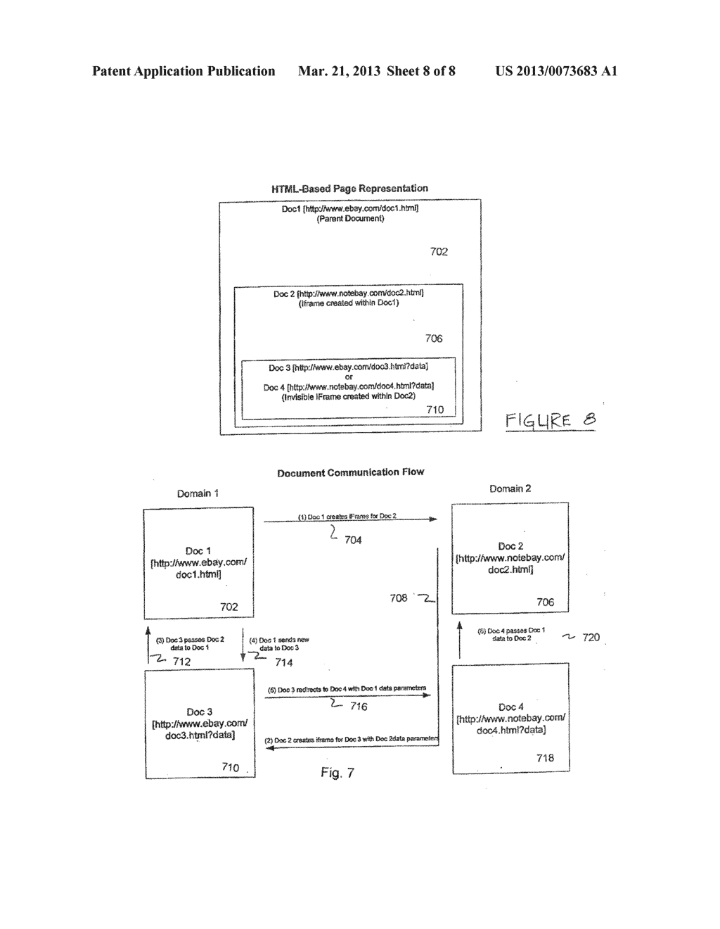 METHOD AND APPARATUS FOR SECURELY DISPLAYING AND COMMUNICATING TRUSTED AND     UNTRUSTED INTERNET CONTENT - diagram, schematic, and image 09