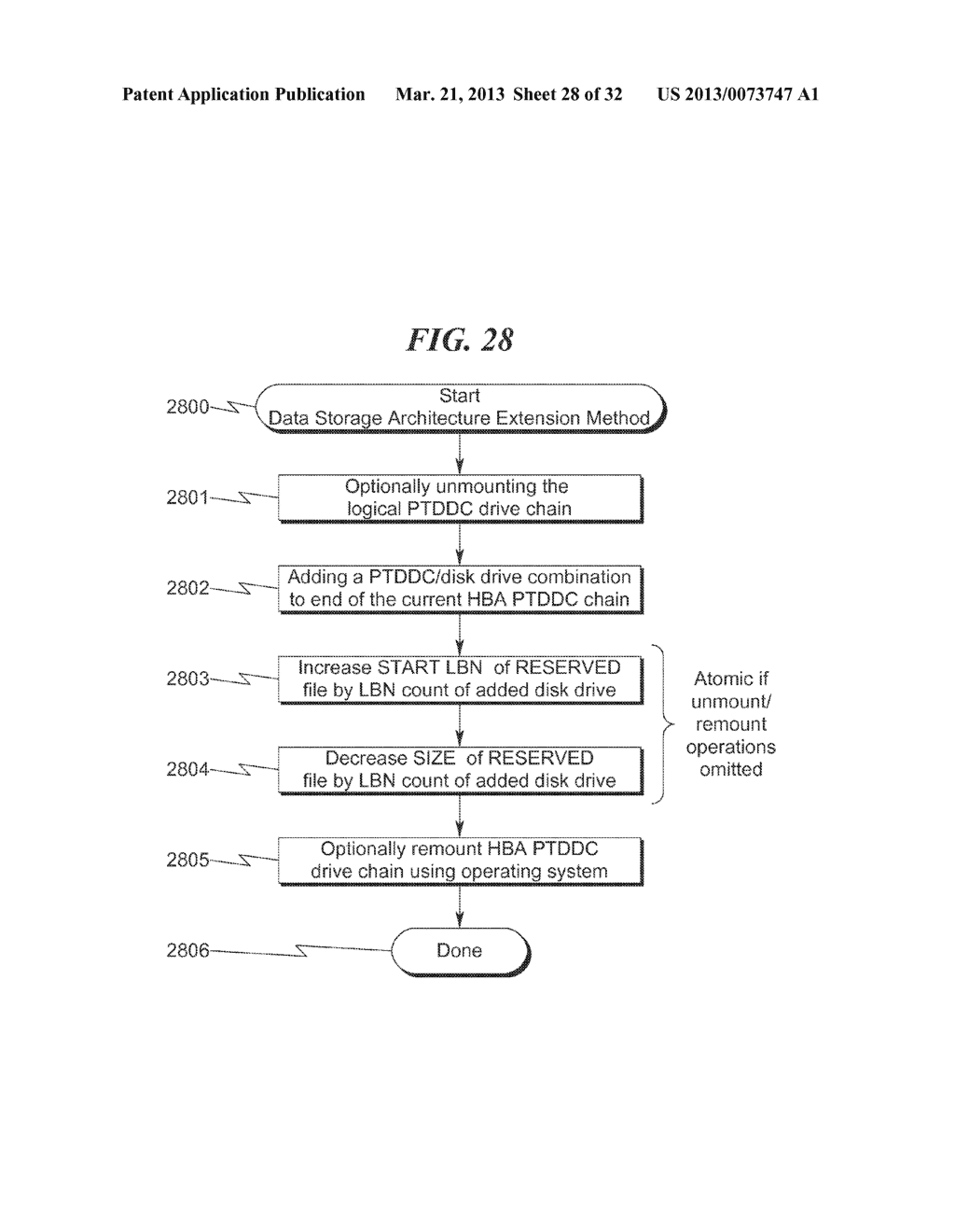 Data storage architecture extension system and method - diagram, schematic, and image 29