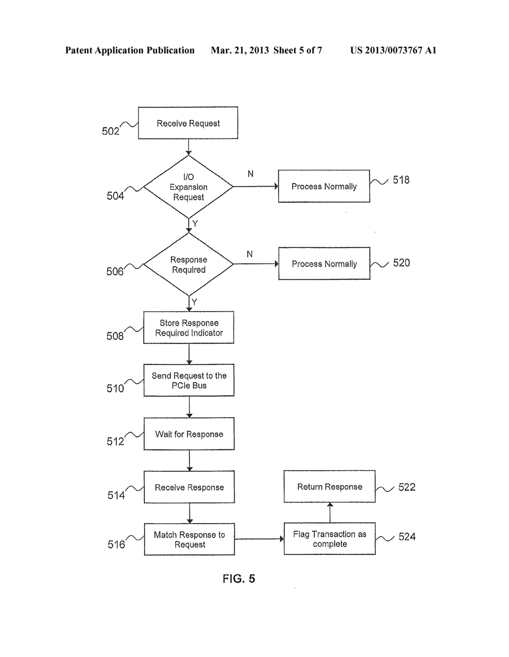 INPUT/OUTPUT (I/O) EXPANSION RESPONSE PROCESSING IN A PERIPHERAL COMPONENT     INTERCONNECT EXPRESS (PCIE) ENVIRONMENT - diagram, schematic, and image 06