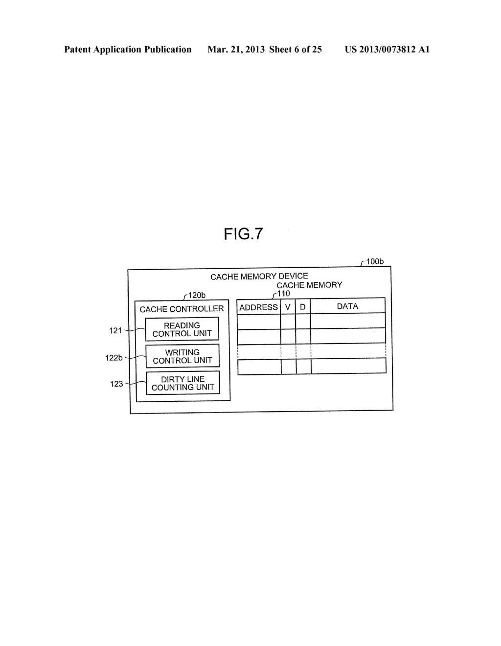 CACHE MEMORY DEVICE, PROCESSOR, AND INFORMATION PROCESSING APPARATUS - diagram, schematic, and image 07