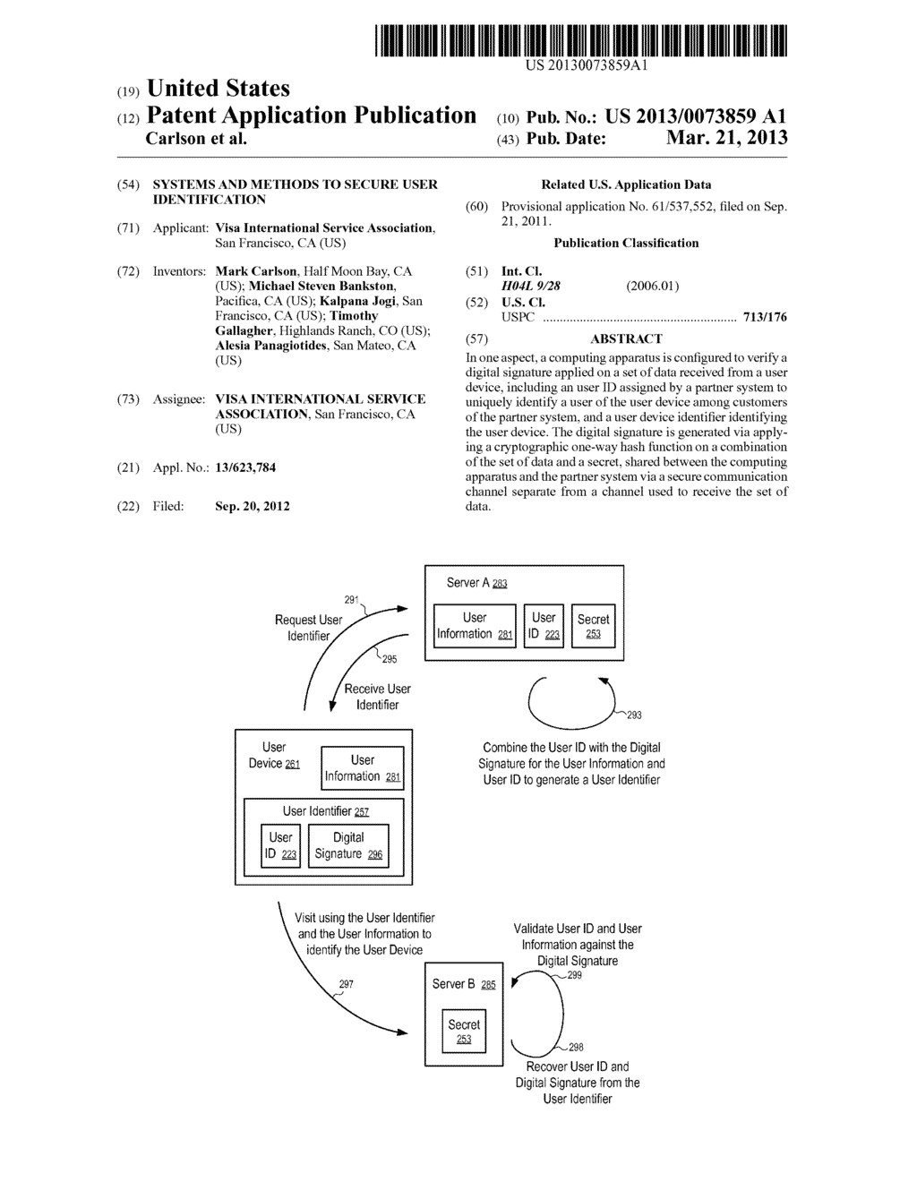 SYSTEMS AND METHODS TO SECURE USER IDENTIFICATION - diagram, schematic, and image 01