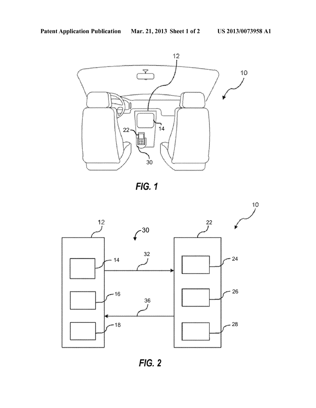 METHOD AND SYSTEM FOR CUSTOMIZING INFORMATION PROJECTED FROM A PORTABLE     DEVICE TO AN INTERFACE DEVICE - diagram, schematic, and image 02