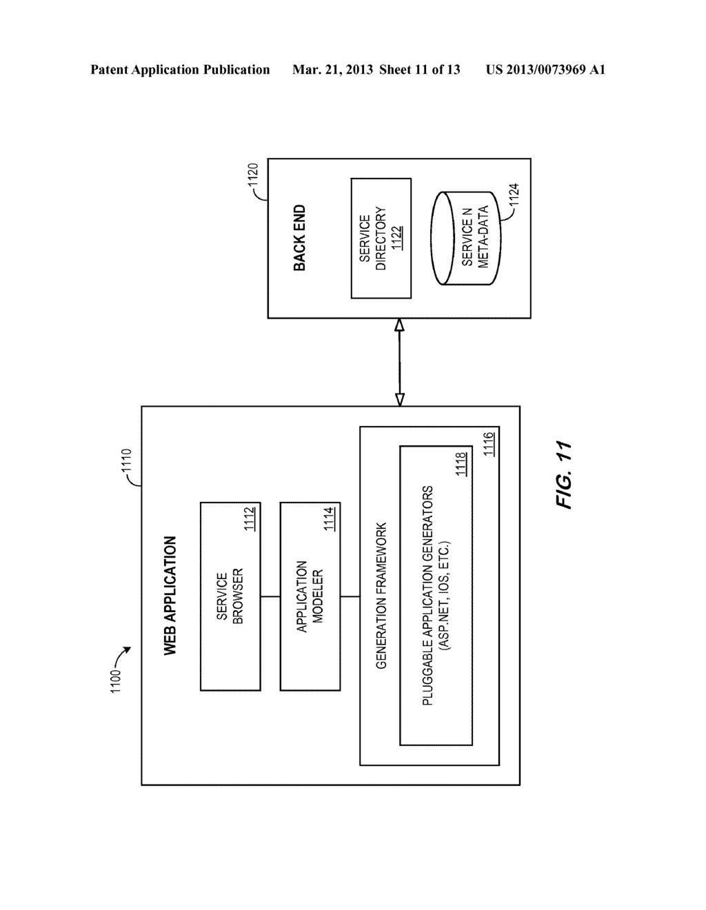 SYSTEMS AND METHODS FOR WEB BASED APPLICATION MODELING AND GENERATION - diagram, schematic, and image 12