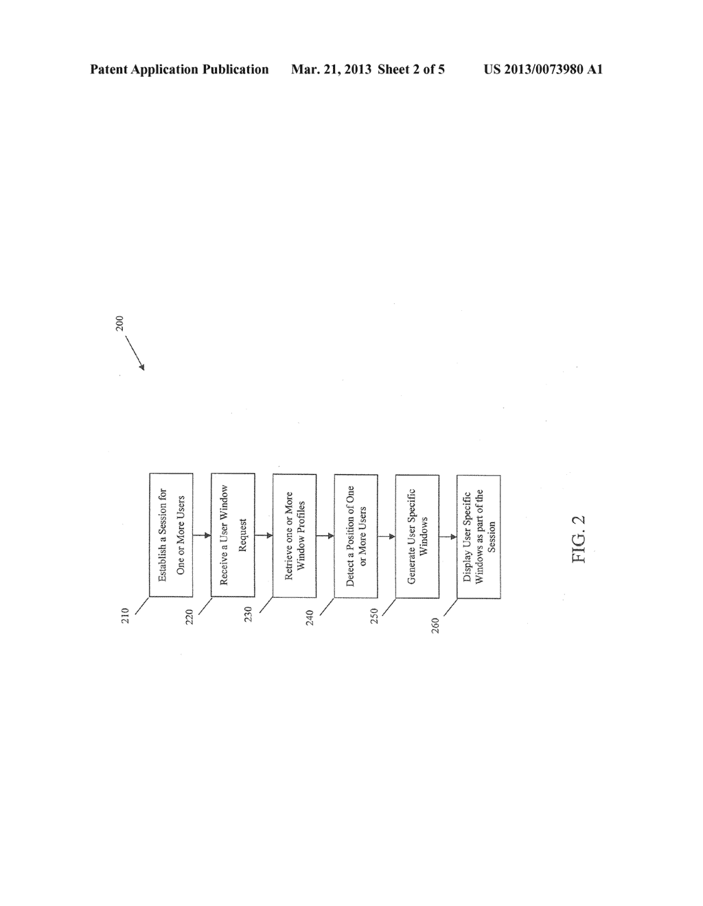 METHOD AND APPARATUS FOR ESTABLISHING USER-SPECIFIC WINDOWS ON A     MULTI-USER INTERACTIVE TABLE - diagram, schematic, and image 03