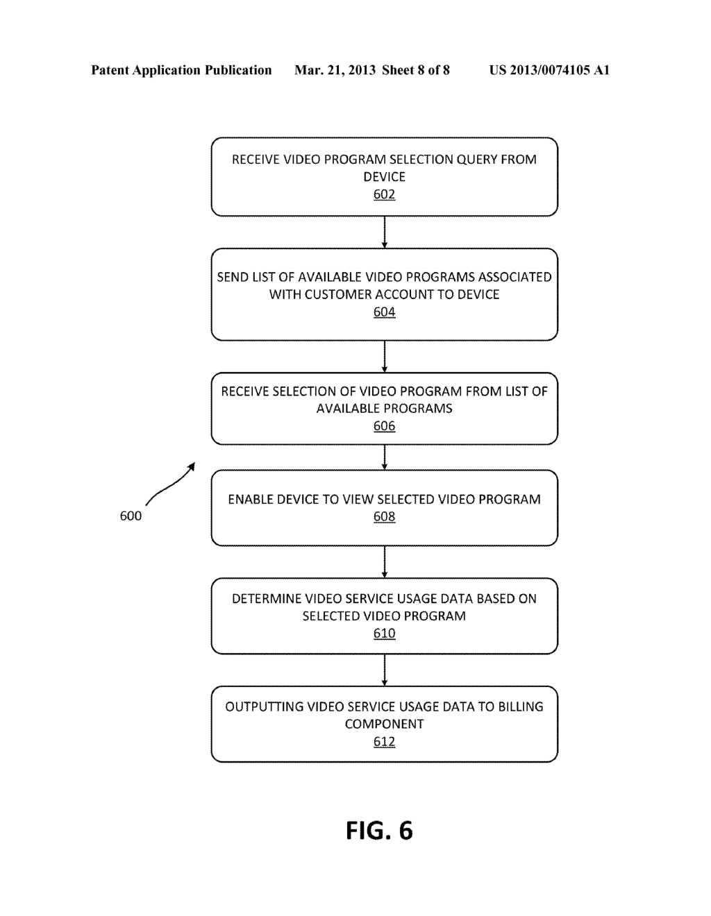 USAGE BASED BILLING FOR VIDEO PROGRAMS - diagram, schematic, and image 09