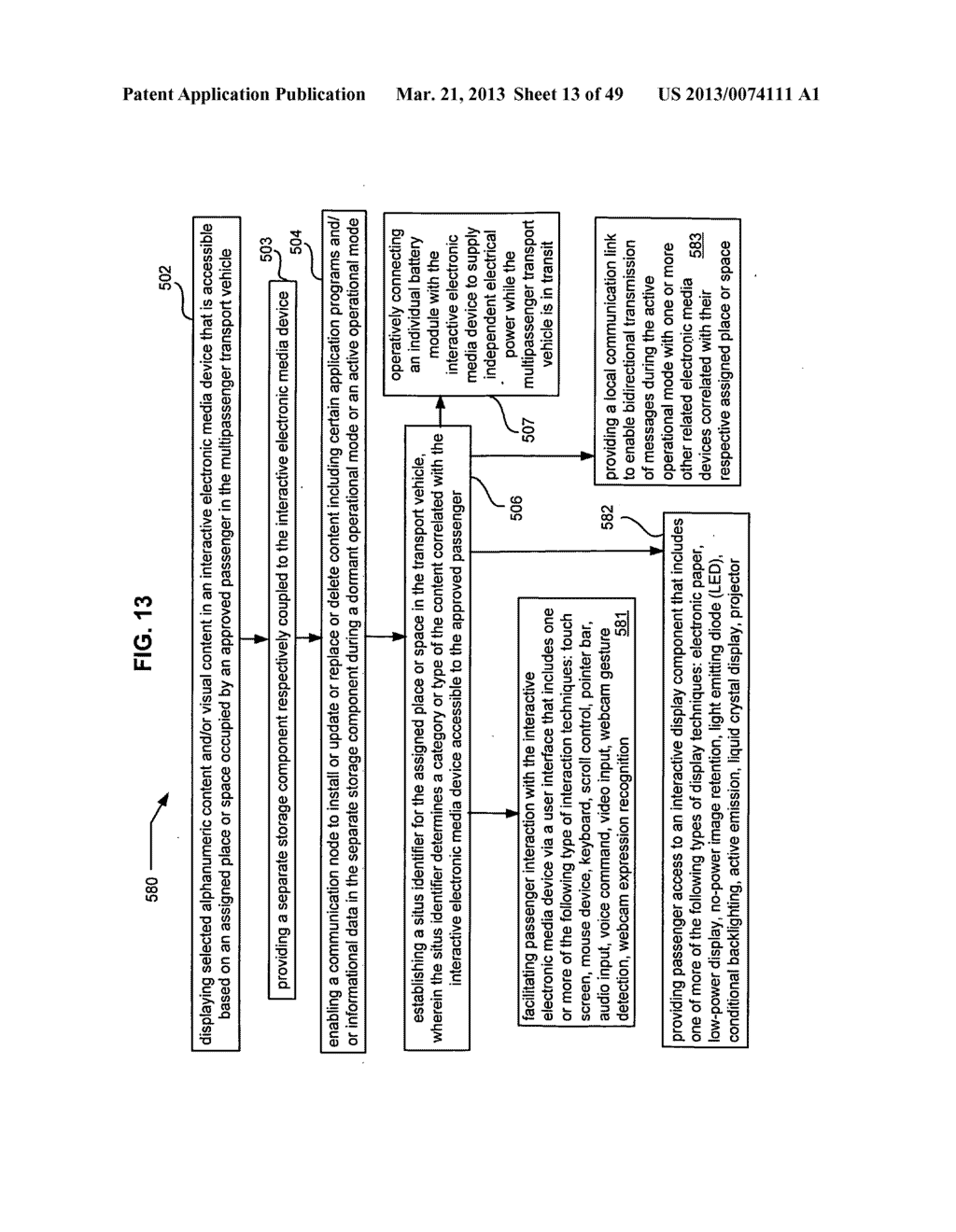 In-transit electronic media with location-based content - diagram, schematic, and image 14