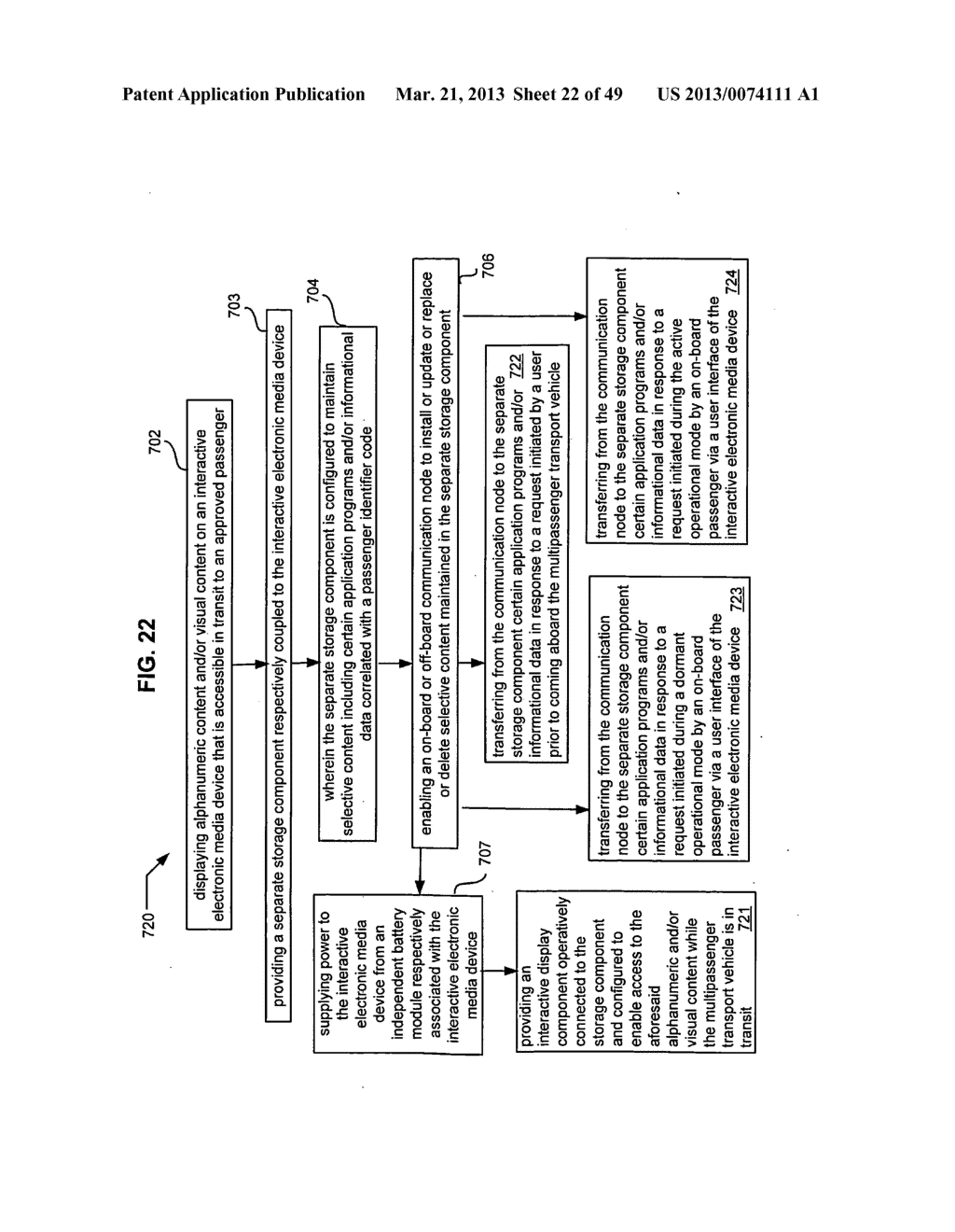 In-transit electronic media with location-based content - diagram, schematic, and image 23