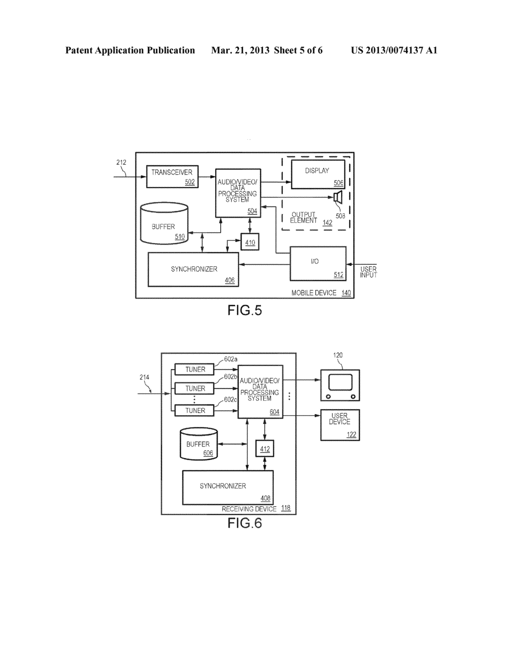 APPARATUS, SYSTEMS AND METHODS TO SYNCHRONIZE COMMUNICATION OF CONTENT TO     A PRESENTATION DEVICE AND A MOBILE DEVICE - diagram, schematic, and image 06