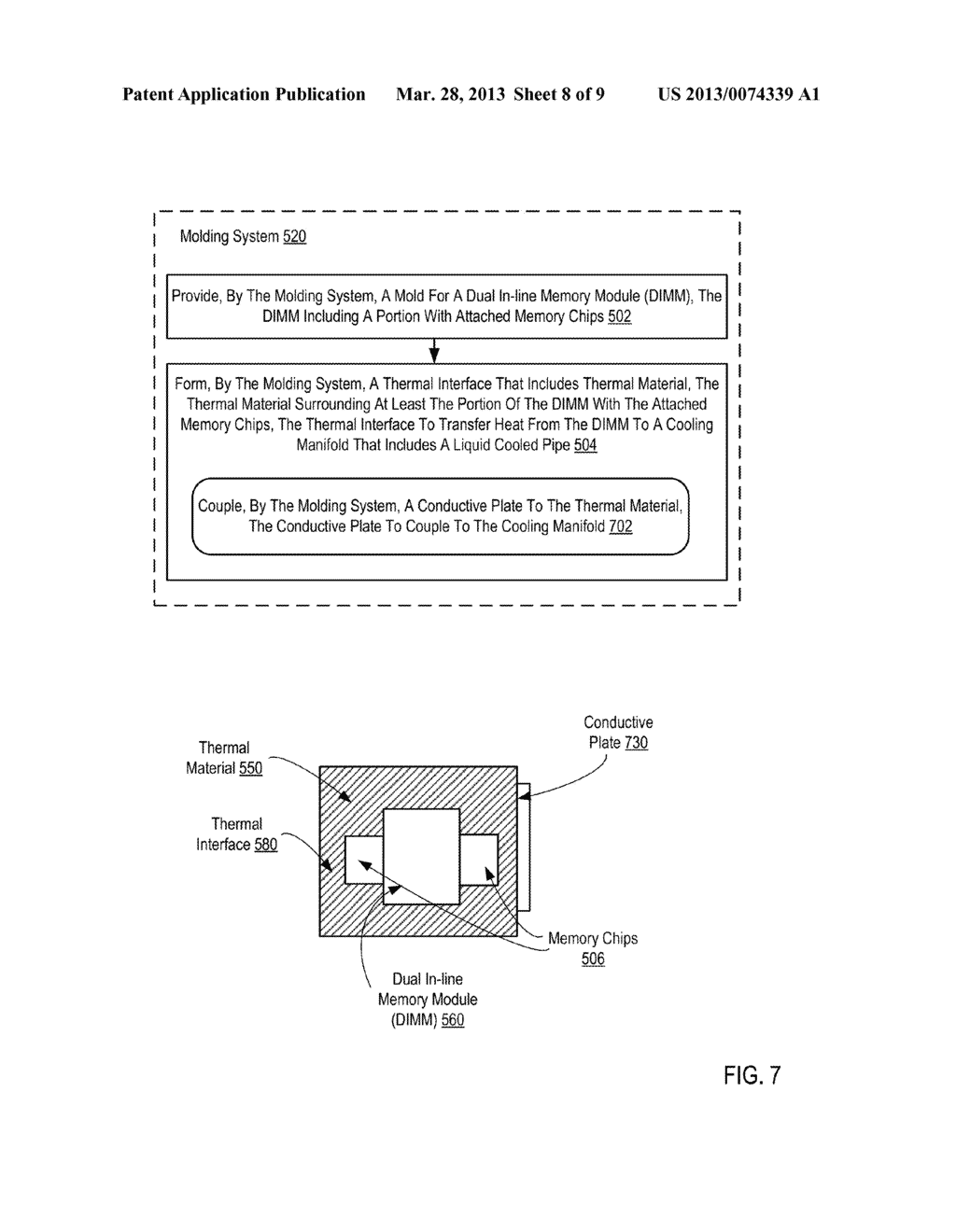 Overmolded Dual In-Line Memory Module Cooling Structure - diagram, schematic, and image 09