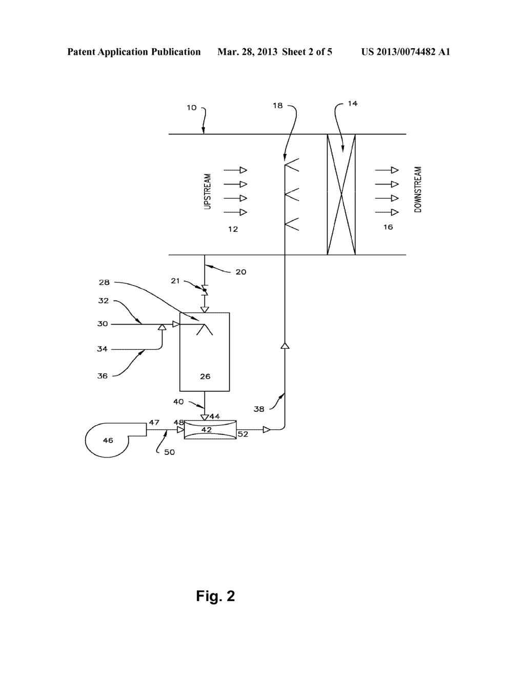 EXTRACTION OF HOT GAS FOR REAGENT VAPORIZATION AND OTHER HEATED GAS     SYSTEMS - diagram, schematic, and image 03