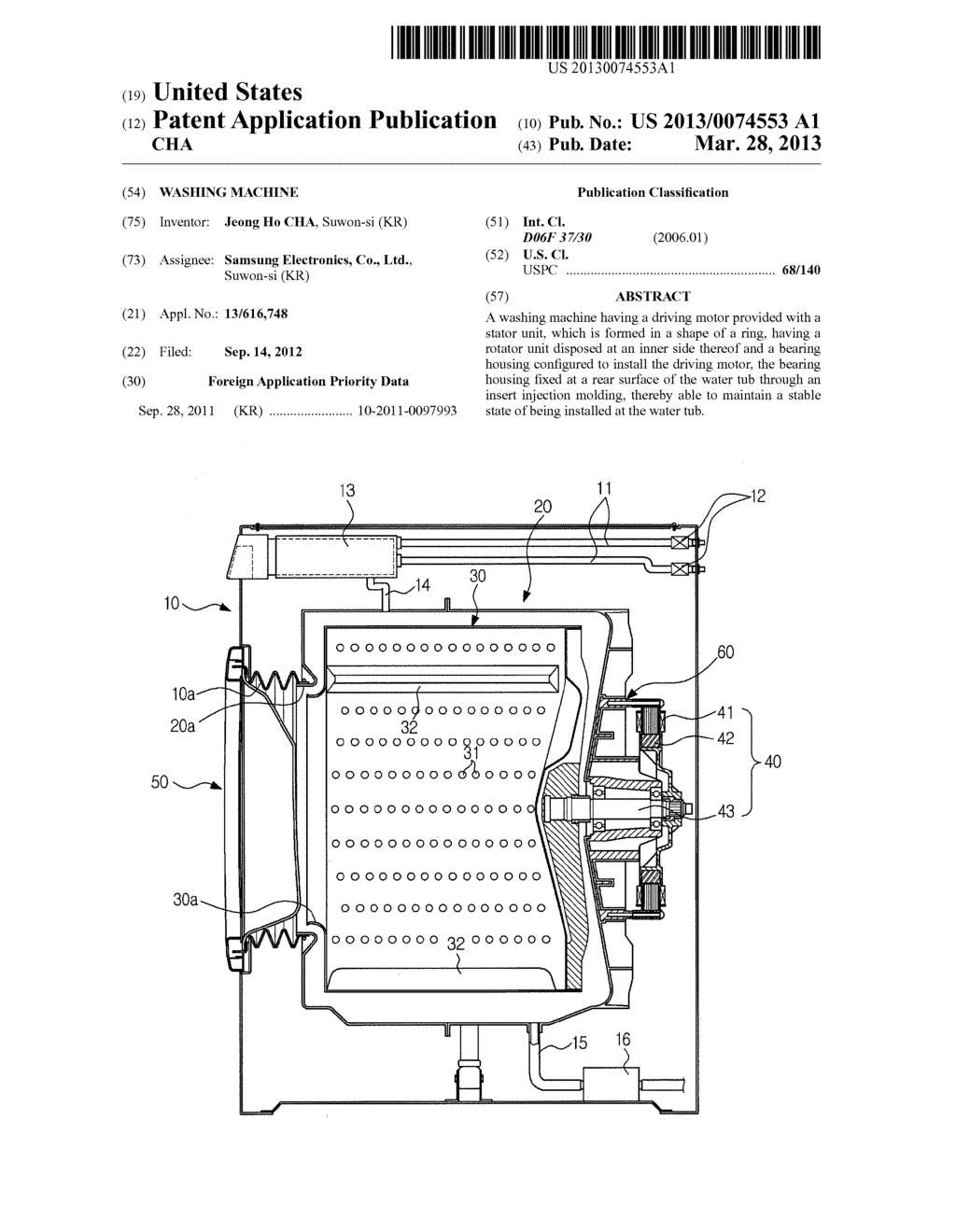 WASHING MACHINE - diagram, schematic, and image 01